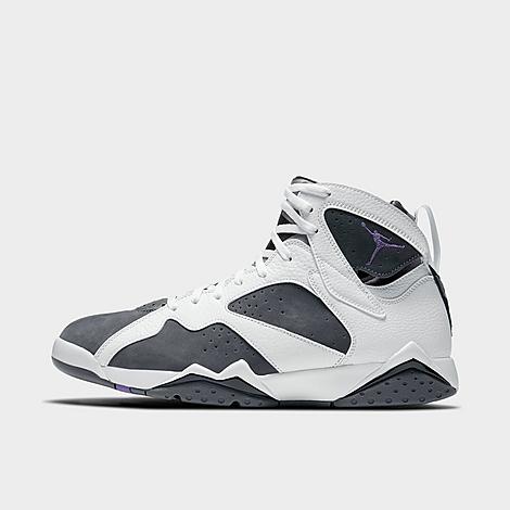 Nike Jordan Air Retro 7 Basketball Shoes In White/varsity Purple/flint Grey/black