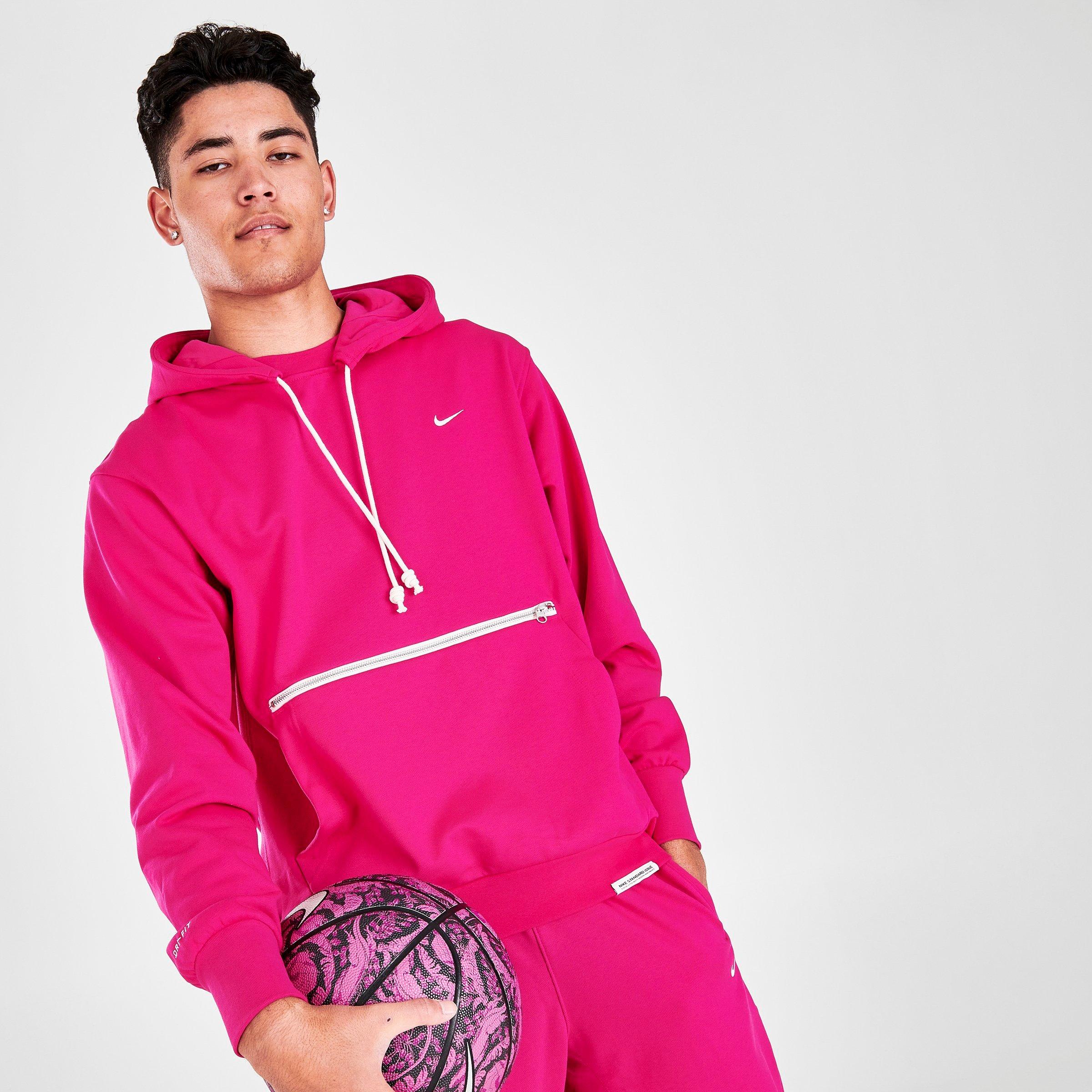 Nike Standard Issue Men's Basketball Pullover Hoodie Purple/Ivory L | 410  Line Dancers
