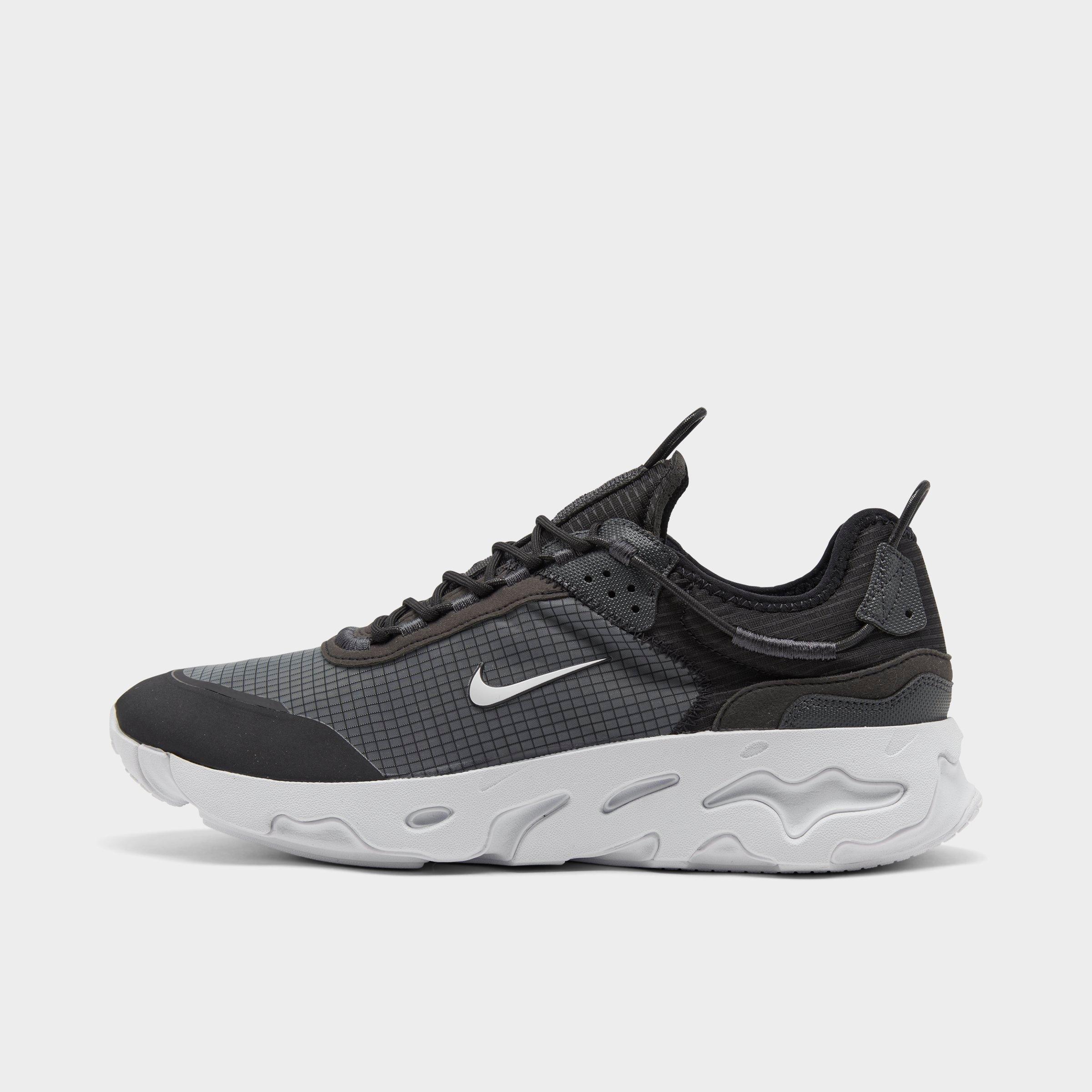 Nike React Live Low-top Sneakers In Black/white/dark Smoke Grey