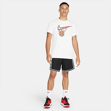 Nike Men's Dri-fit Dna+ Basketball Shorts In Black/black/white