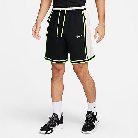 Nike Men's Dri-fit Dna+ Basketball Shorts In Black/phantom/lime Blast/lime Blast