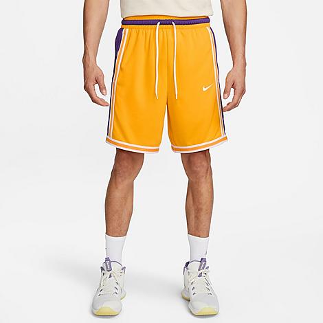 Nike Men's Dri-fit Dna+ Basketball Shorts In University Gold/court Purple/white