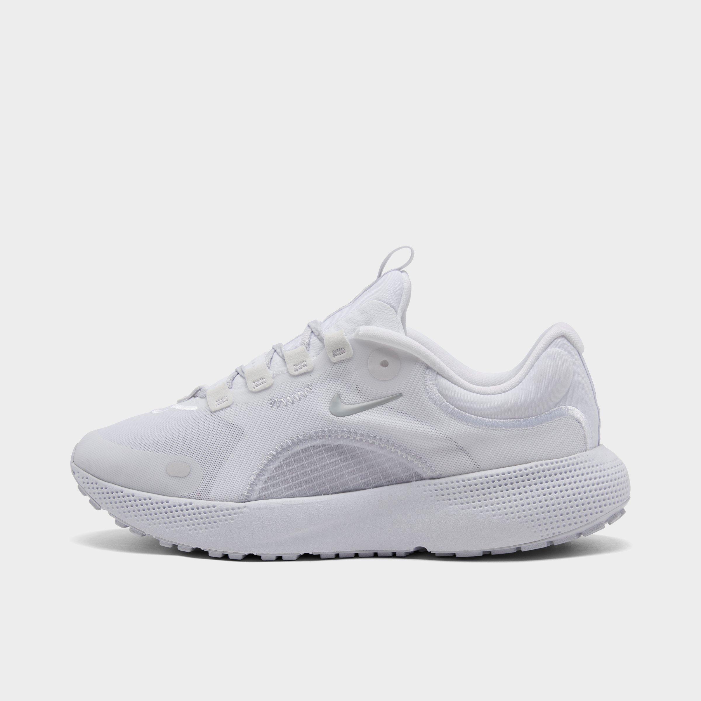 Nike Women's React Escape Run Running Shoes In White/iris Whisper/metallic Platinum