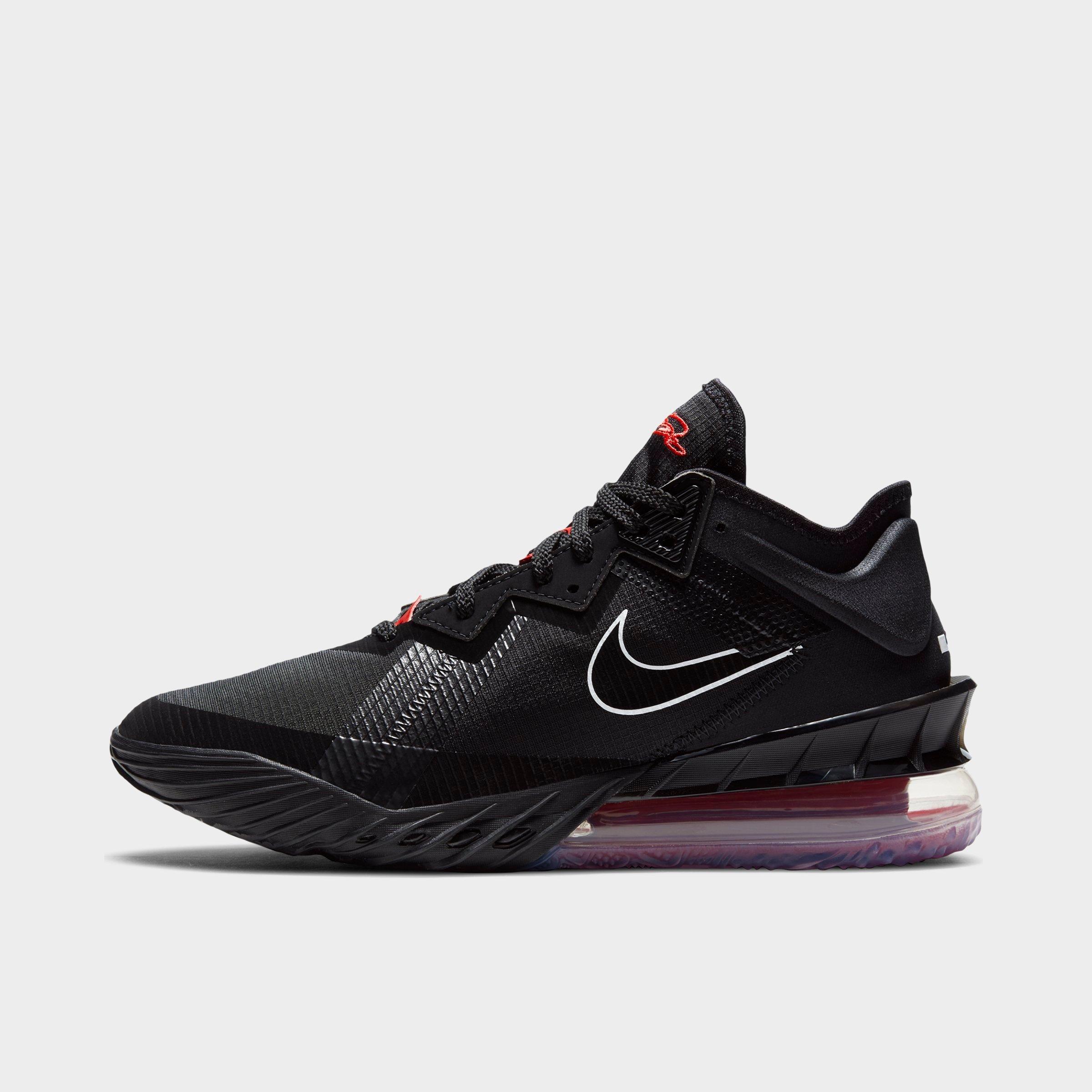 Nike Lebron 18 Low Basketball Shoes In Black/white/university Red