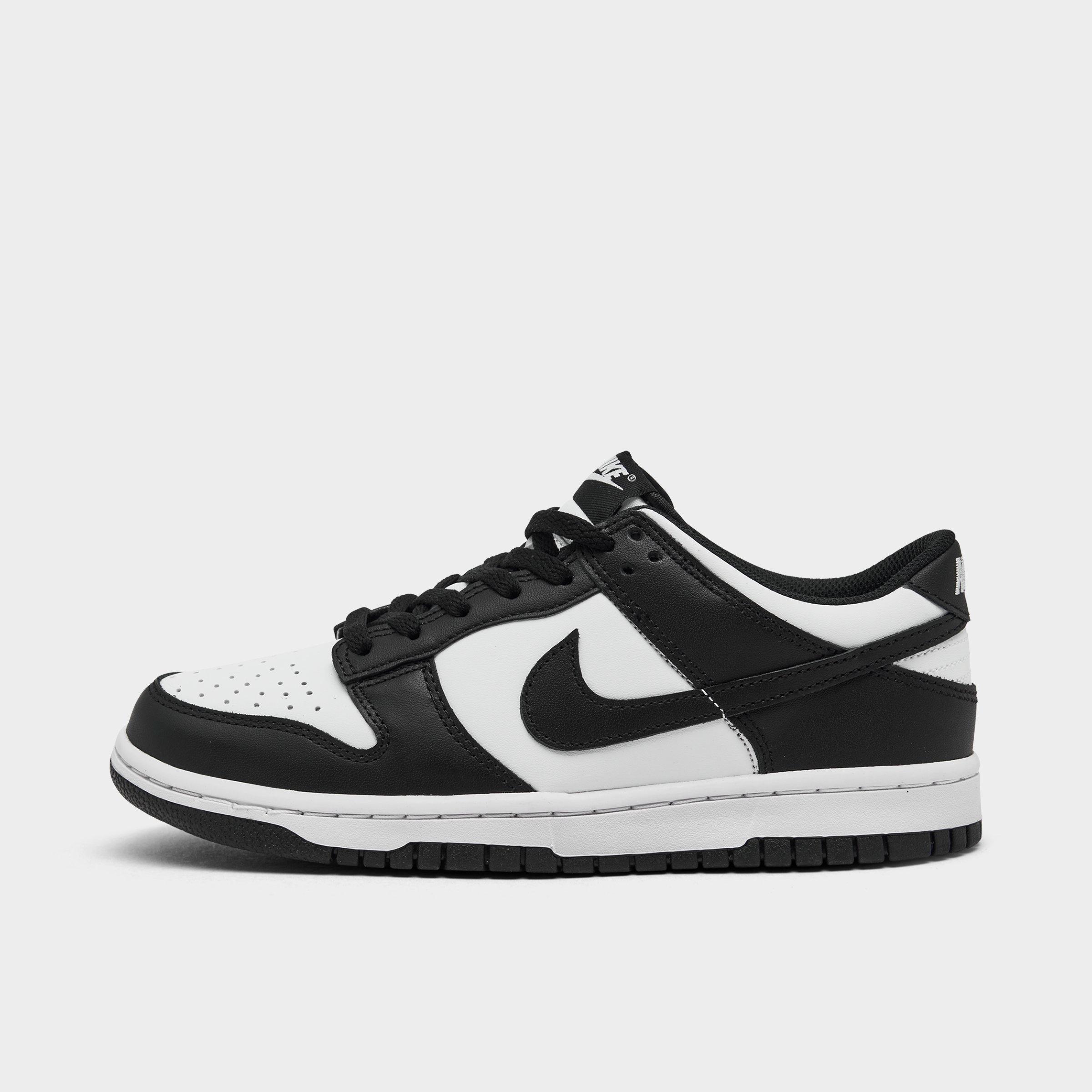 Nike Big Kids' Dunk Low Casual Shoes In White/black/white