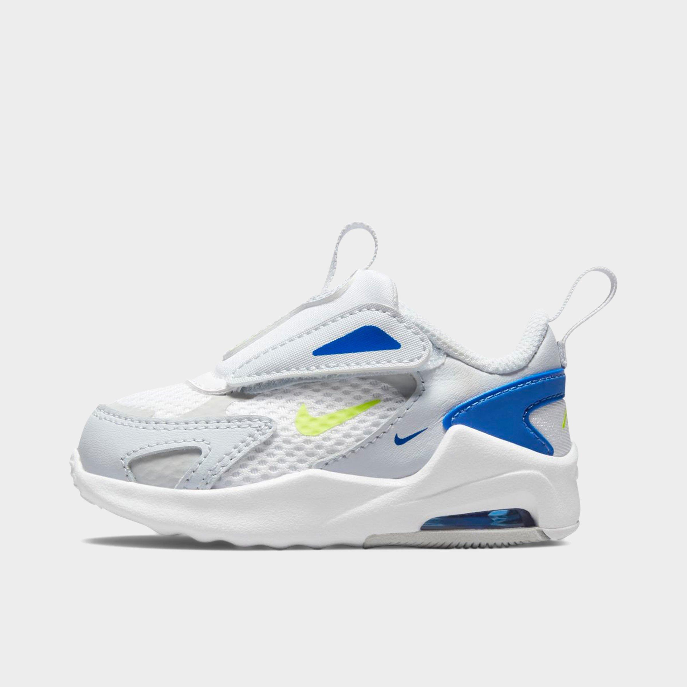 Nike Kids Toddler Air Max Bolt Casual Shoes in Pure Platinum/Volt/Grey Fog Size: 2.0