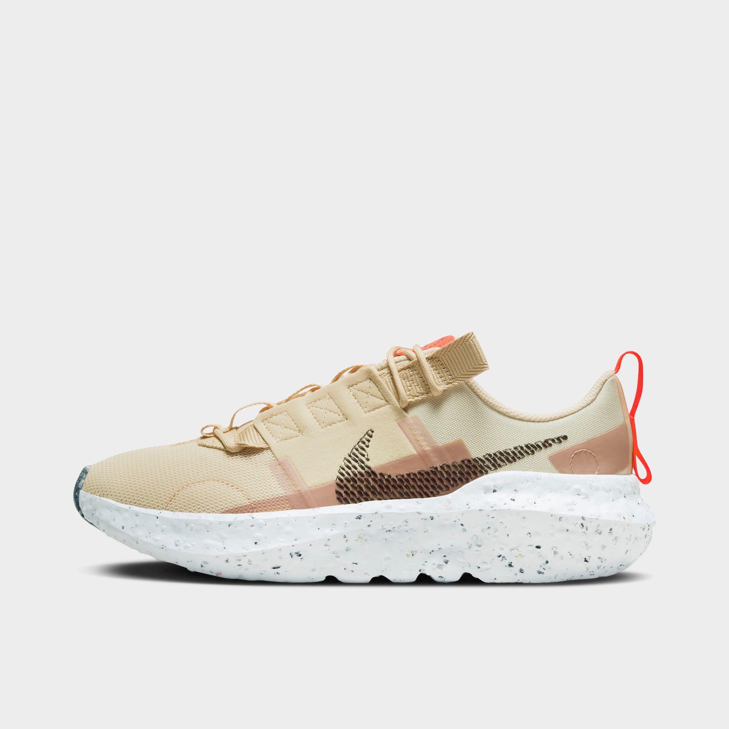 Nike Women's Crater Impact Shoes In Sanddrift/black/hemp/bright Crimson/white/volt