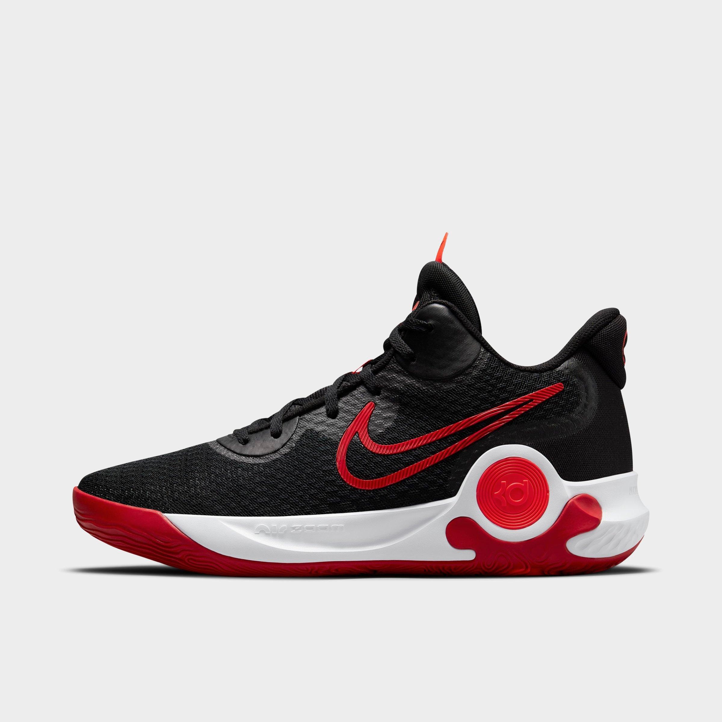 Nike Men's Kd Trey 5 Ix Basketball Sneakers From Finish Line In Black/university Red/white