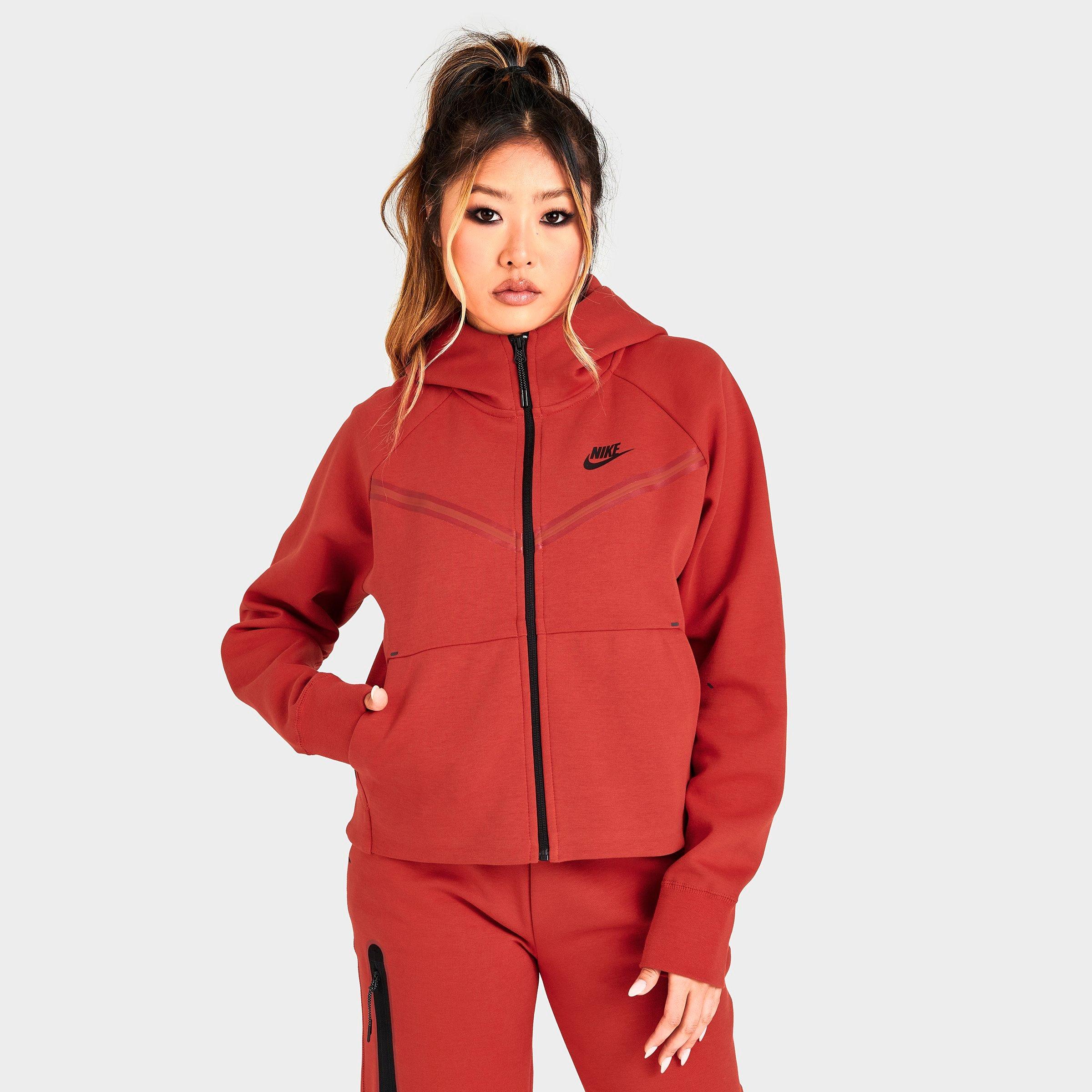 Nike Women's Sportswear Tech Fleece Windrunner Full-zip Hoodie In Red