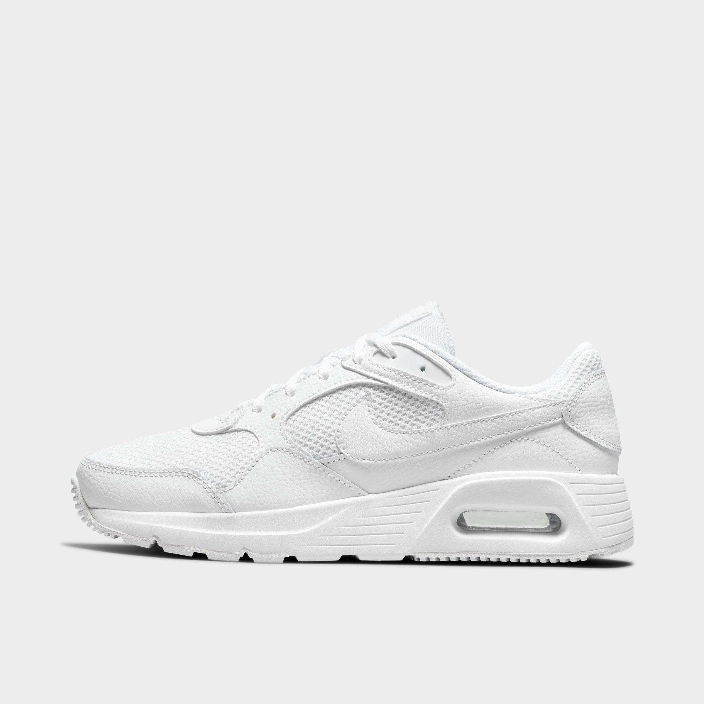 Nike Women's Air Max Sc Leather Shoes In White/metallic Platinum/pure Platinum/photon Dust