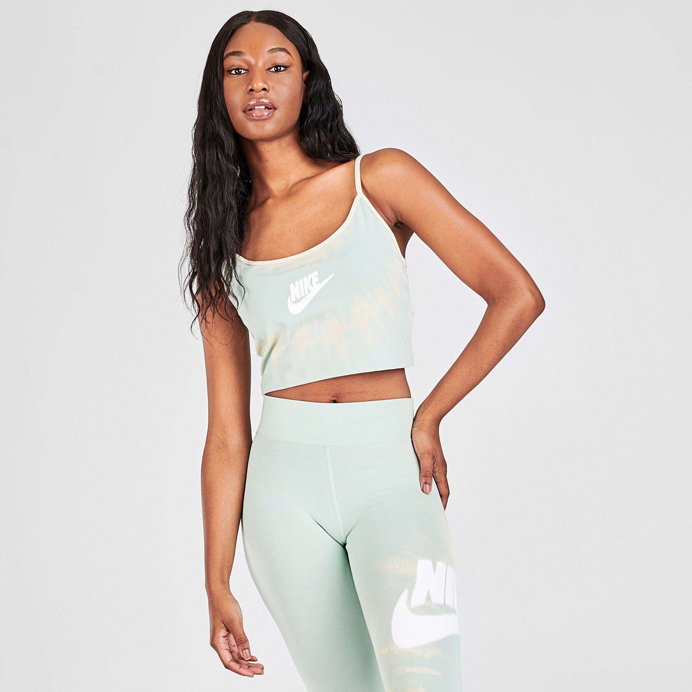 nike green crop top