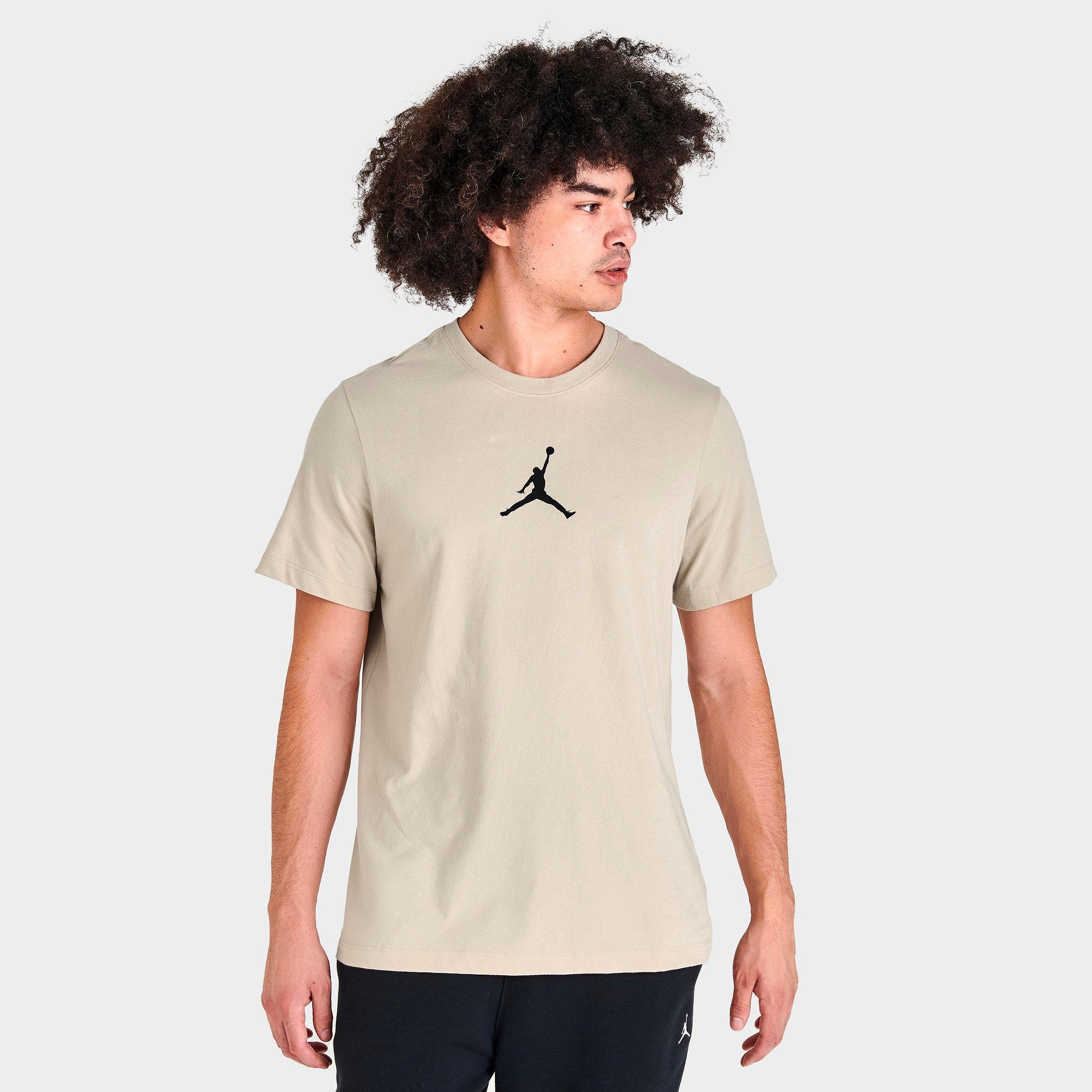 Nike Jordan Jumpman Short-sleeve Crew T-shirt In Rattan/black
