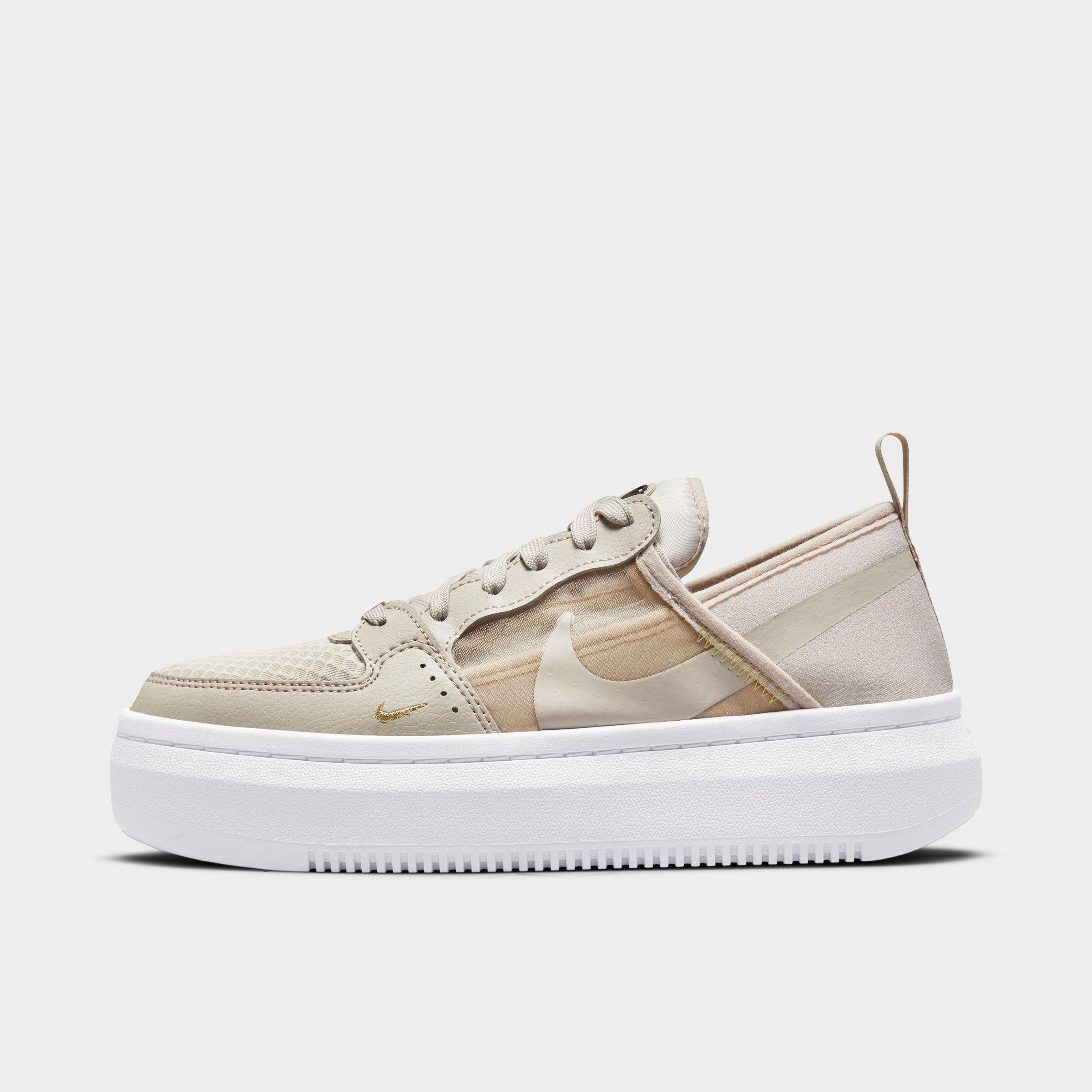 Nike Women's Court Vision Alta Casual Shoes In Cream Ii/saturn Gold/white/cream Ii