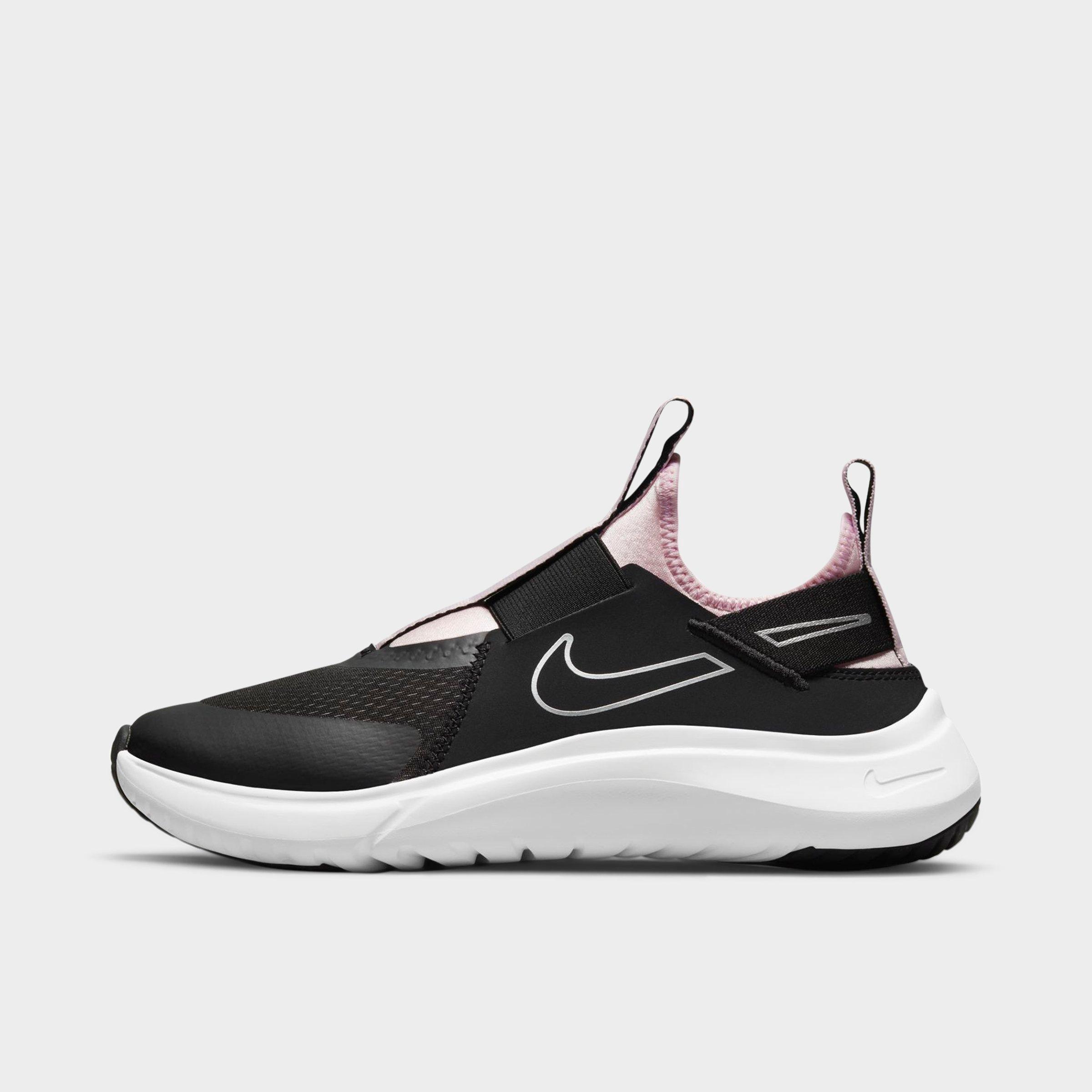 Nike Boys' Big Kids' Flex Plus Running Shoes In Black/pink Foam/metallic Silver
