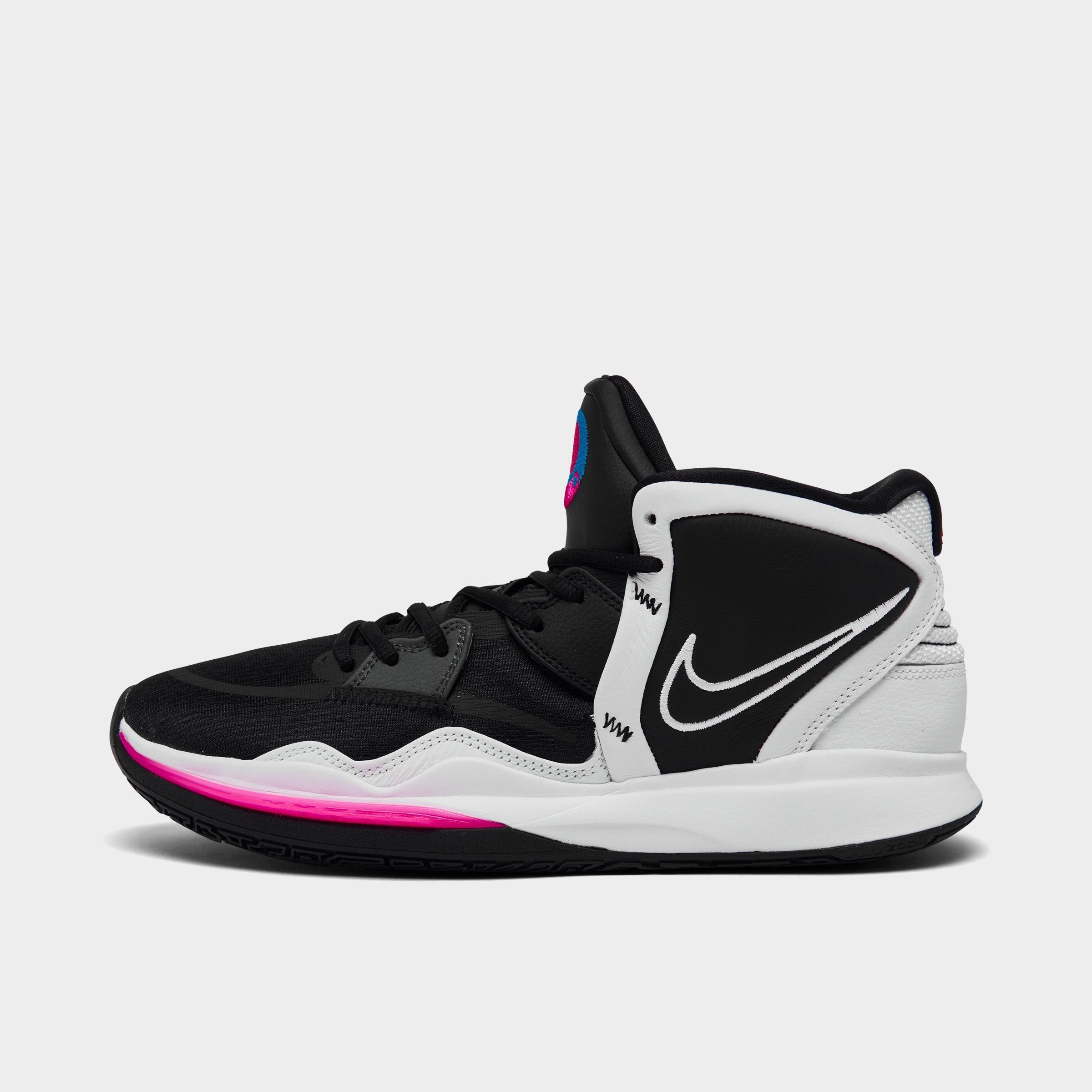 Nike Kyrie Infinity Basketball Shoes In Black/white/iron Grey/pink Prime/laser Blue