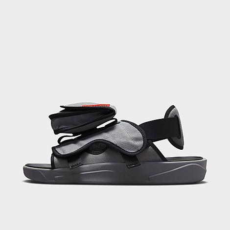 Nike Jordan Men's Ls Slide Sandals In Smoke Grey/black/white/university Red