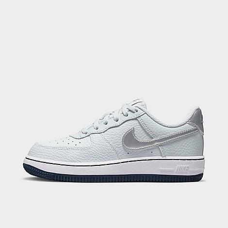 Nike Little Kids' Air Force 1 Low Se Casual Shoes In Pure Platinum/barely Grape/midnight Navy/metallic Silver