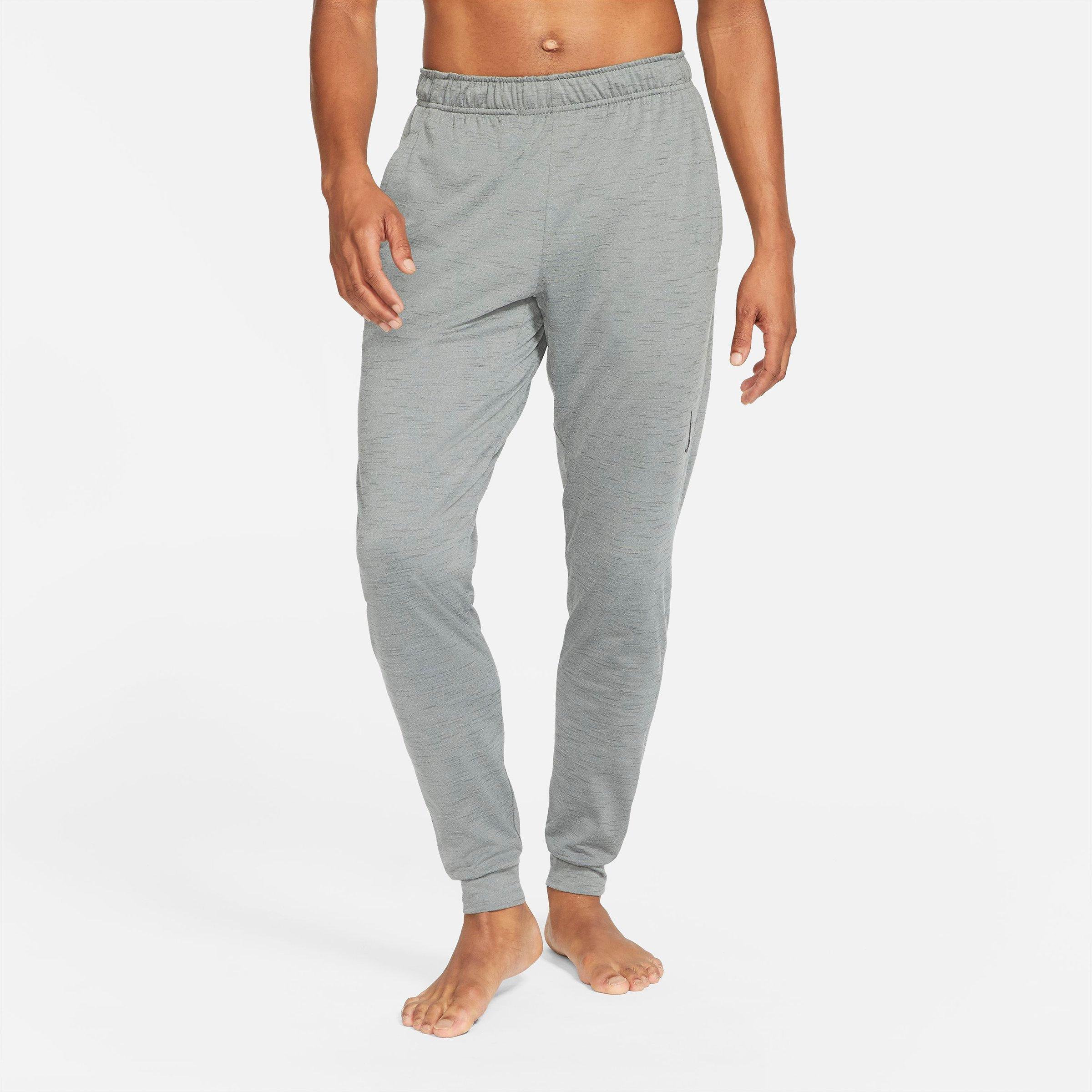 Nike Men's Yoga Dri-FIT Jogger Pants in Smoke Grey/Iron Grey/Black Size: Large