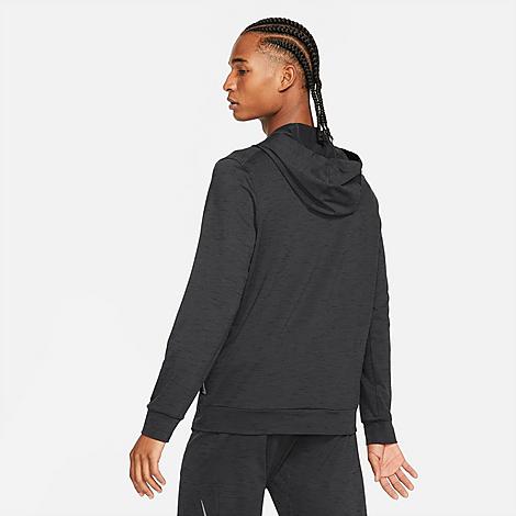 Nike Men's Yoga Dri-fit Full-zip Jacket In Off Noir/black/grey