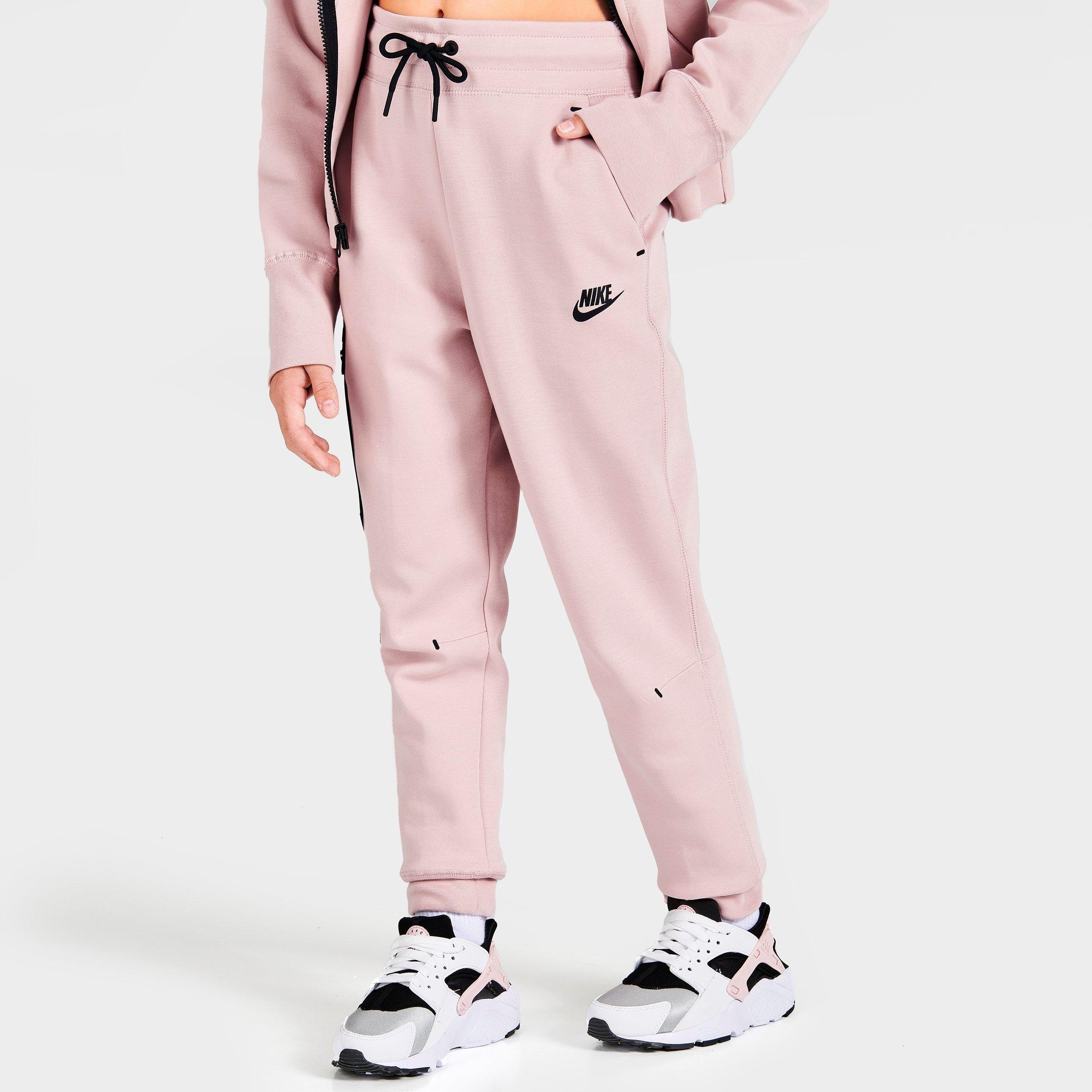 Nike Kids'  Girls' Sportswear Tech Fleece Jogger Pants In Pink Oxford