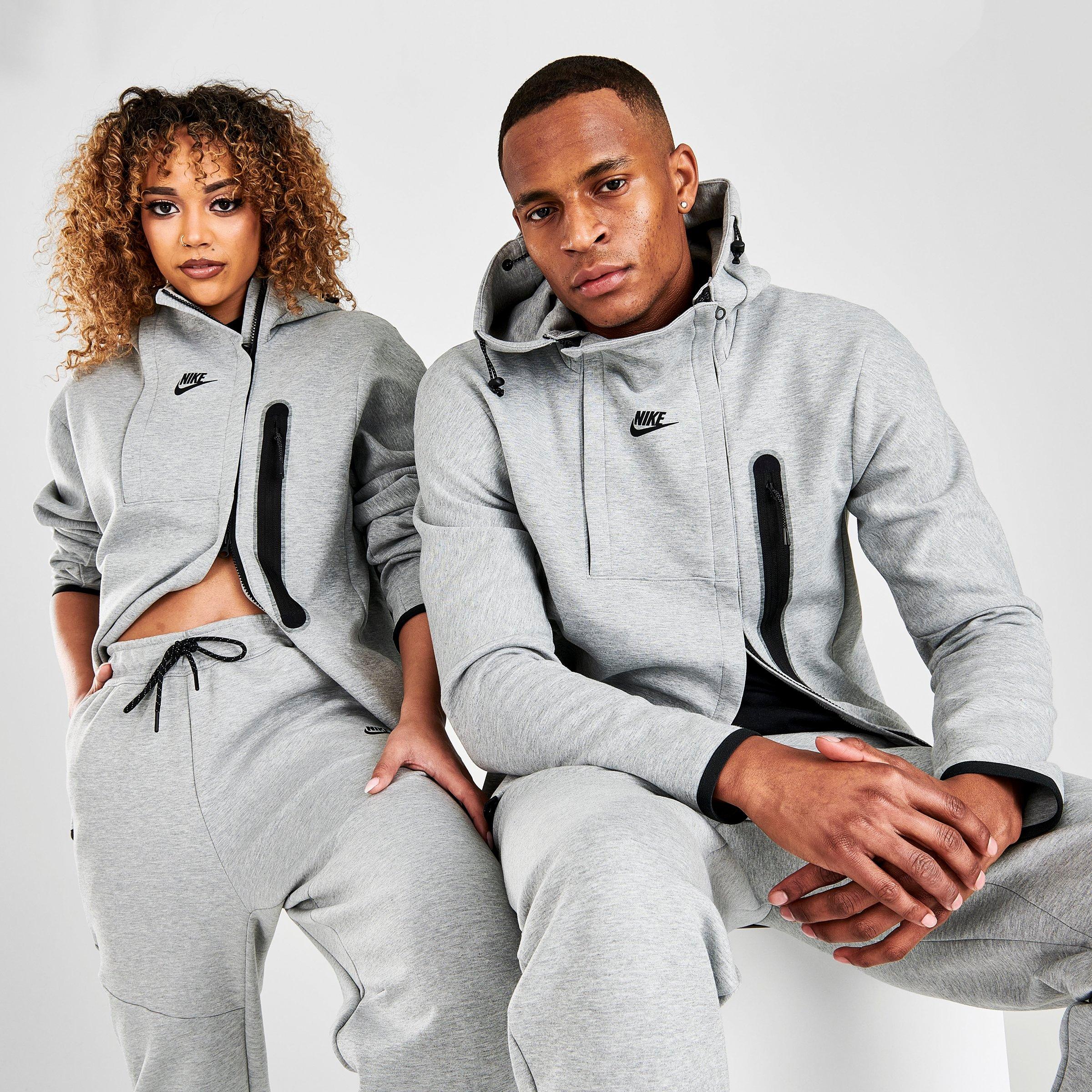 nike tech sweater grey