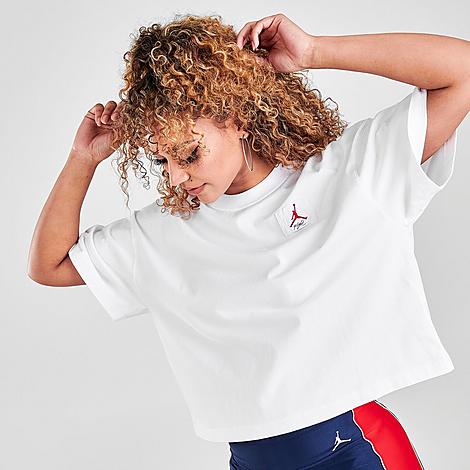 Nike Jordan Women's Essential Boxy T-shirt In White