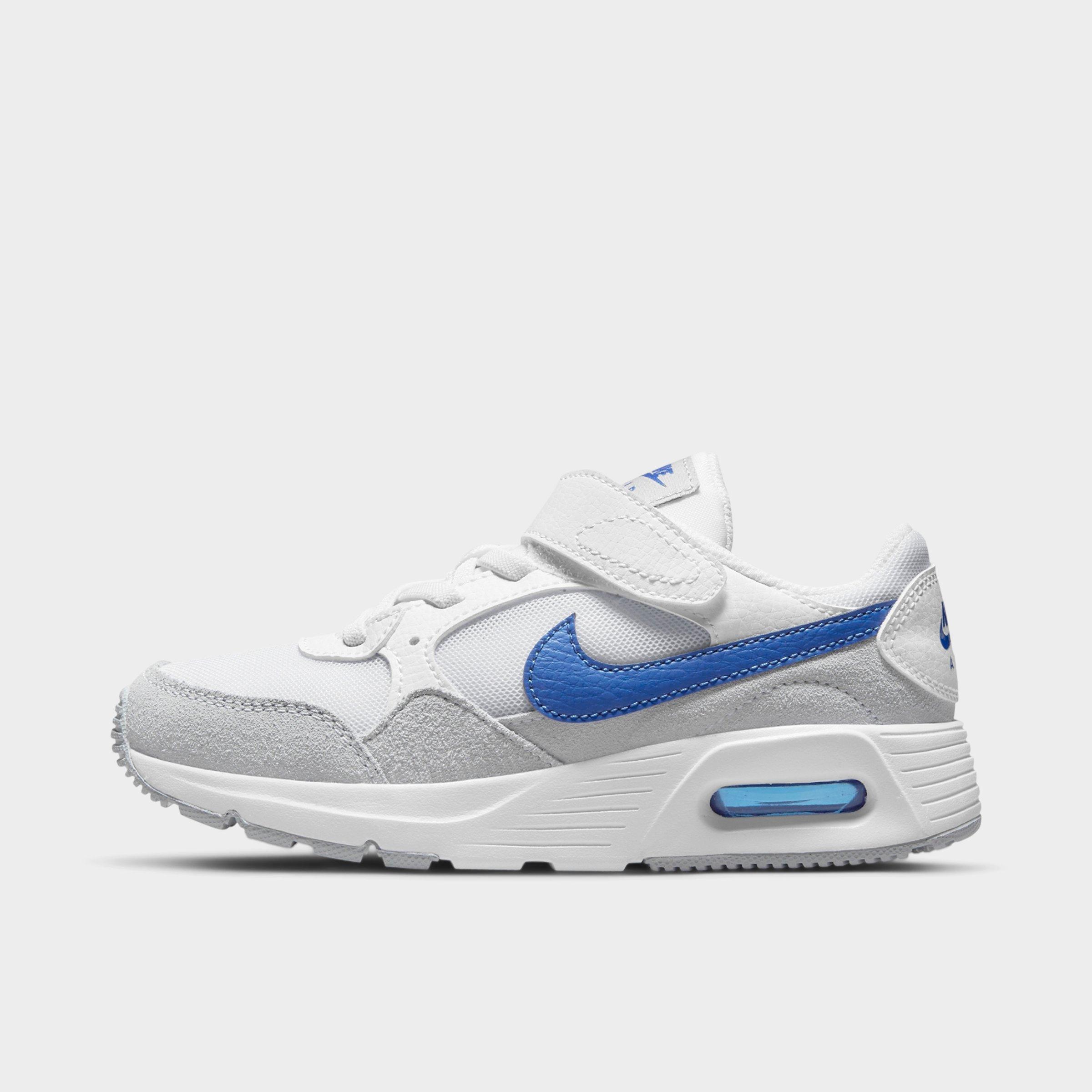 Nike Little Kids' Air Max Sc Casual Shoes In White/game Royal/wolf Grey