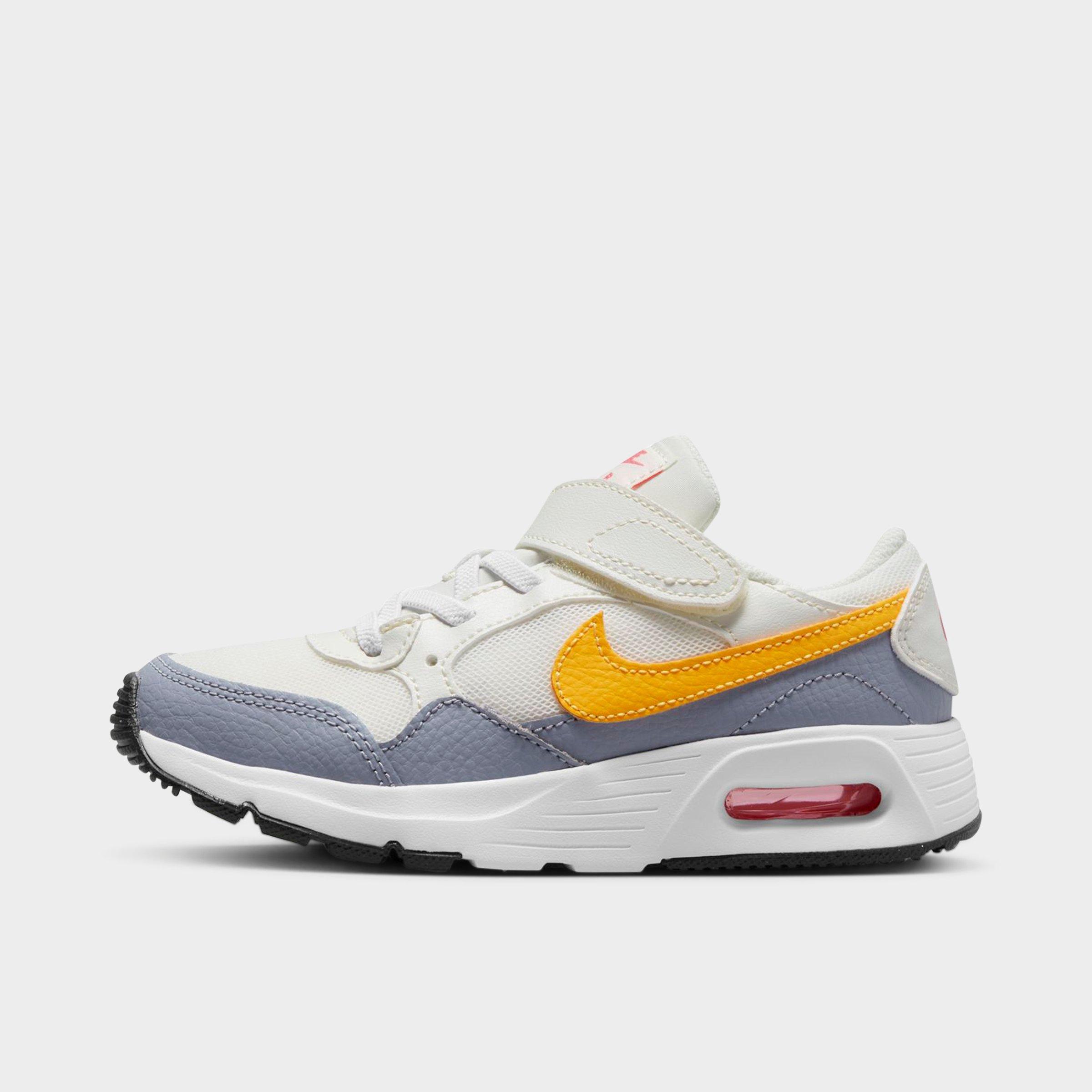 Nike Little Kids' Air Max Sc Casual Shoes In Sail/indigo Haze/white/laser Orange