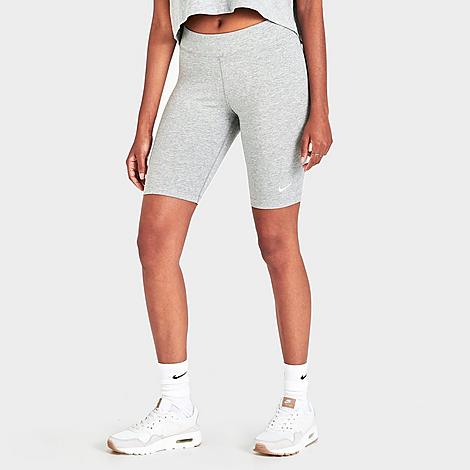 Nike Women's Sportswear Essential Bike Shorts In Dark Grey Heather