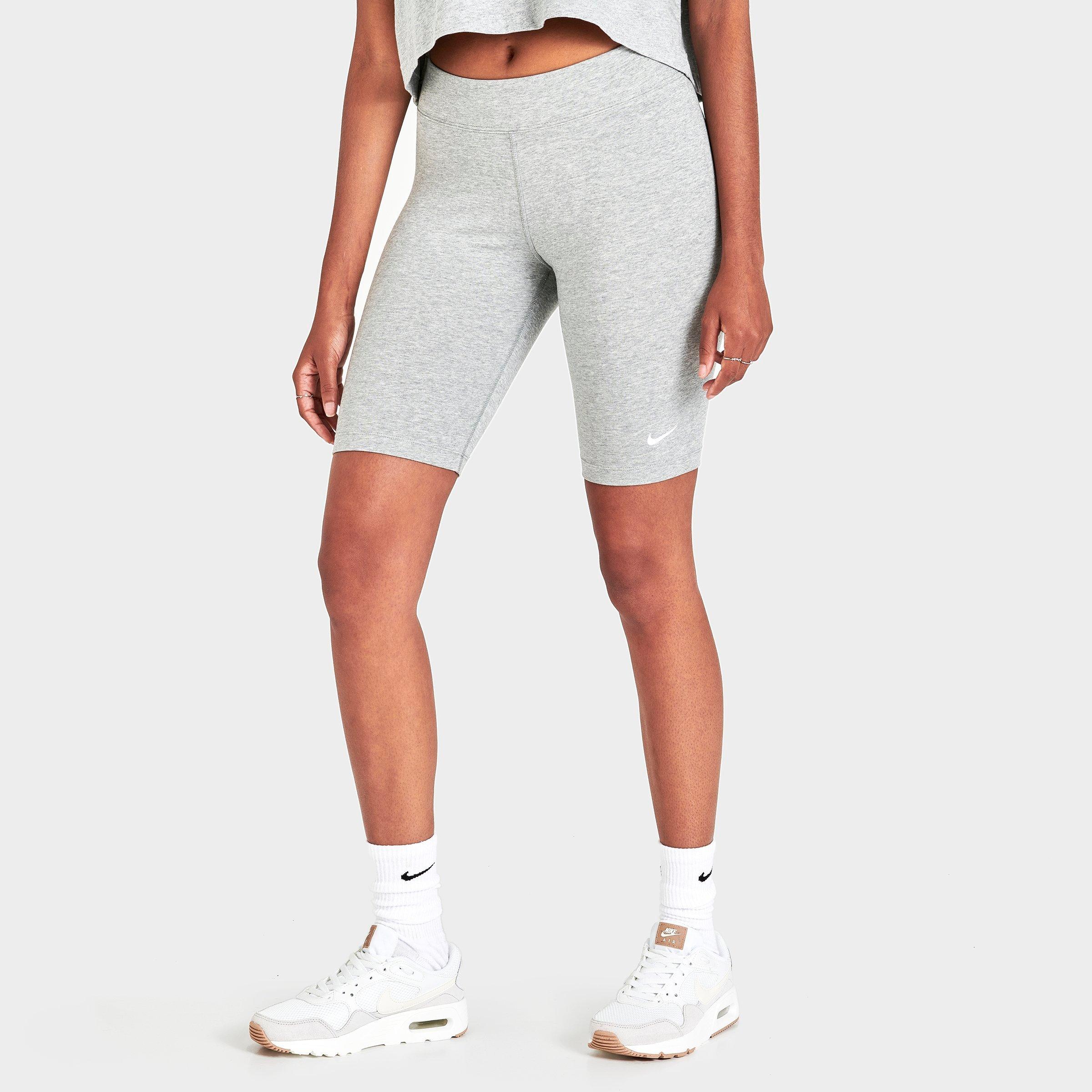 Nike Women's Sportswear Essential Bike Shorts In Dark Grey Heather