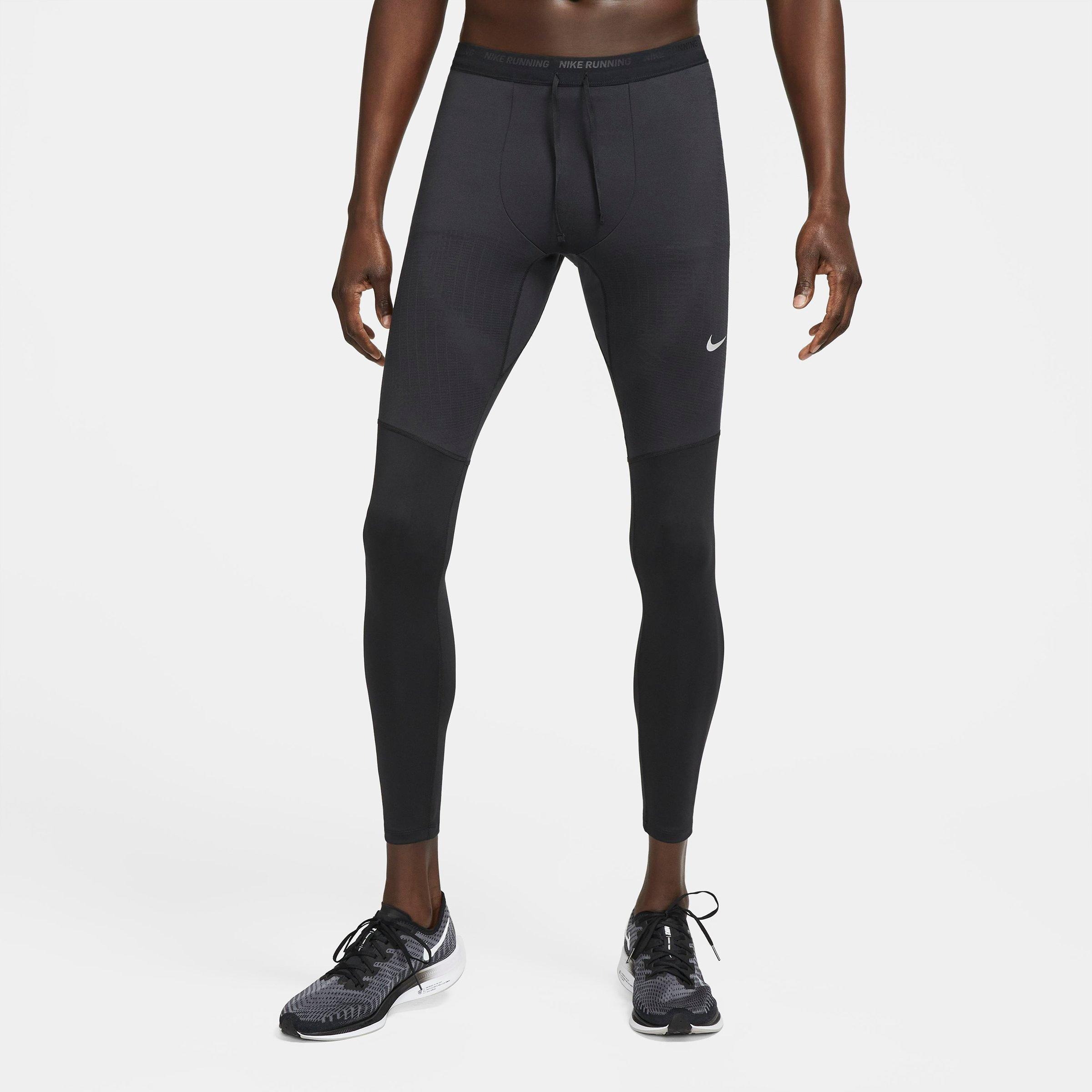 Nike Men's Phenom Elite Dri-FIT Running Tights in Black Size: Small