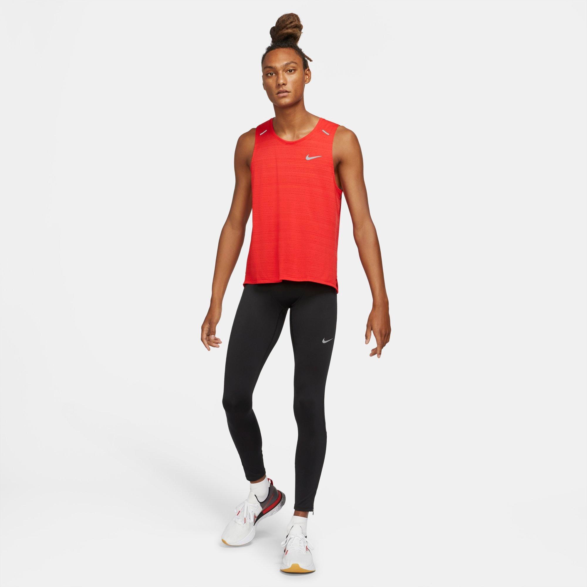 Nike Men's Dri-FIT Challenger Tights in Black/Black Size 2XL Polyester/Spandex