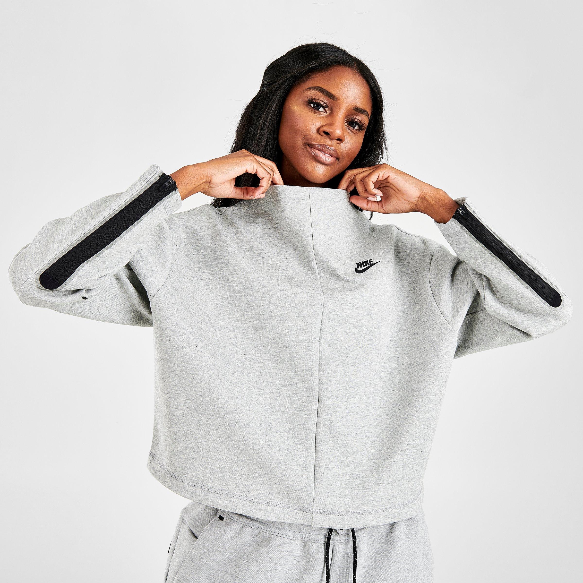 Nike tech 2024 fleece crew women's