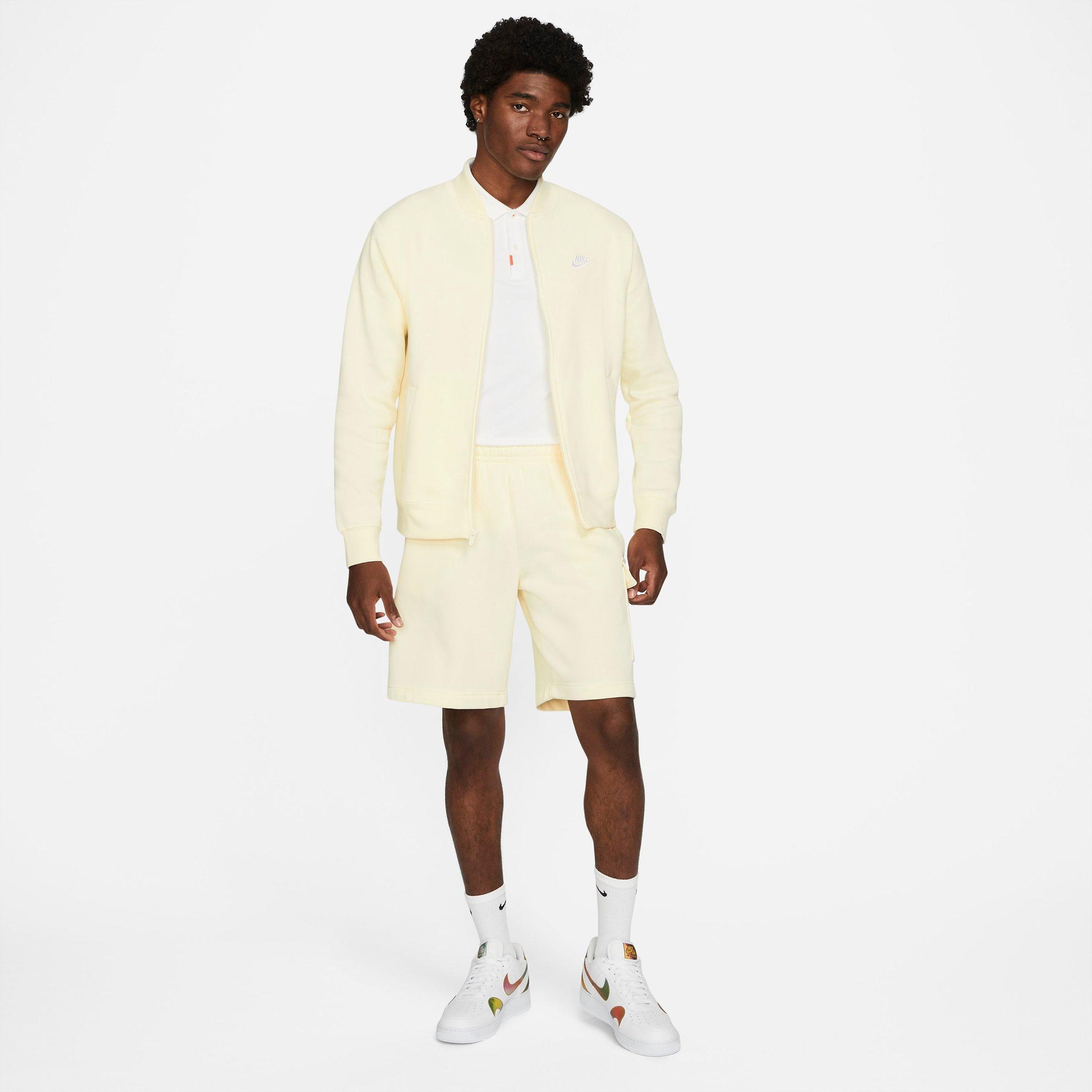 Nike Men's  Sportswear Club Cargo Shorts In Coconut Milk/coconut Milk/black