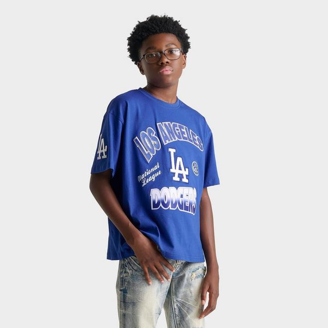 Big Kids' Pro Standard Los Angeles Dodgers MLB Turn It Up T-Shirt