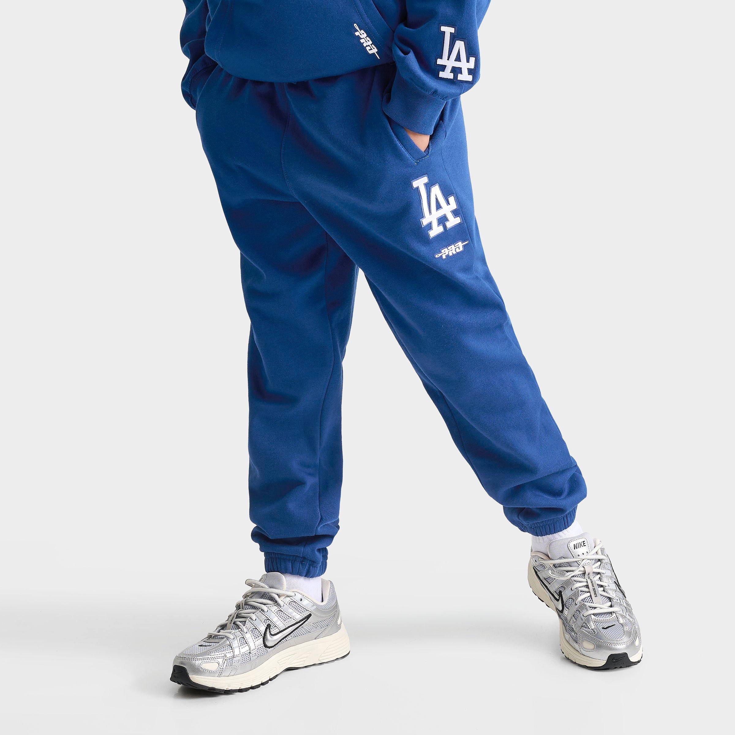 Pro Standard Big Kids Los Angeles Dodgers MLB Icon Jogger Pants in Dodgers Blue Size: Small