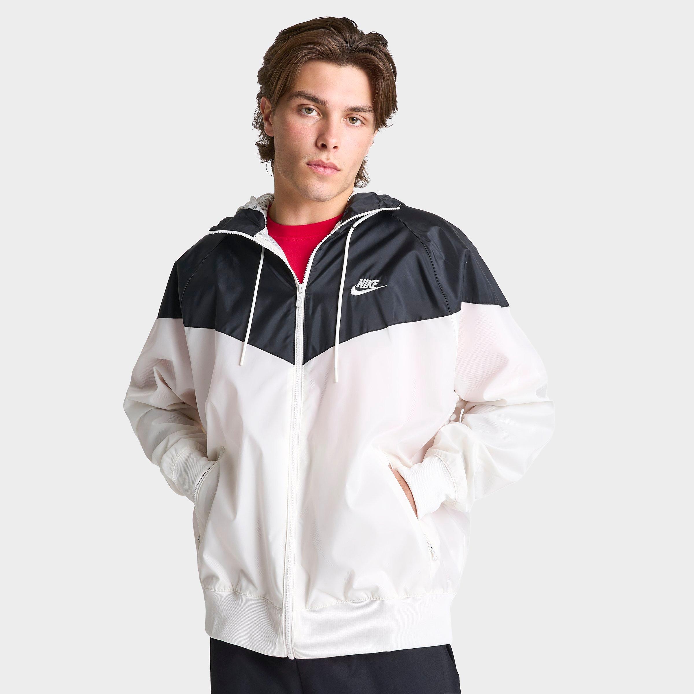 Nike Sportswear Windrunner Hooded Jacket In Sail/black/sail