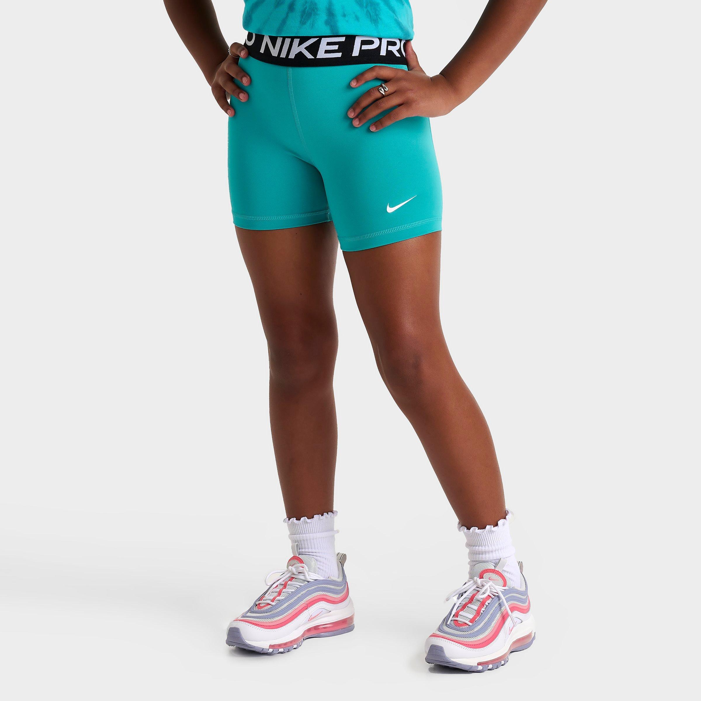 Nike Girls' Big Kids' Pro High-Waisted Bike Shorts Size Large Polyester/Spandex
