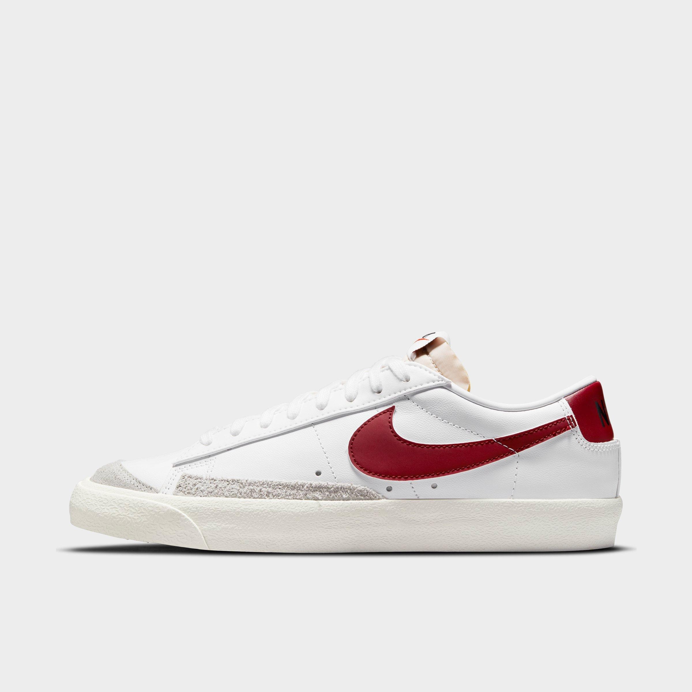 Nike Blazer Low-top Sneakers In White/team Red/white/sail
