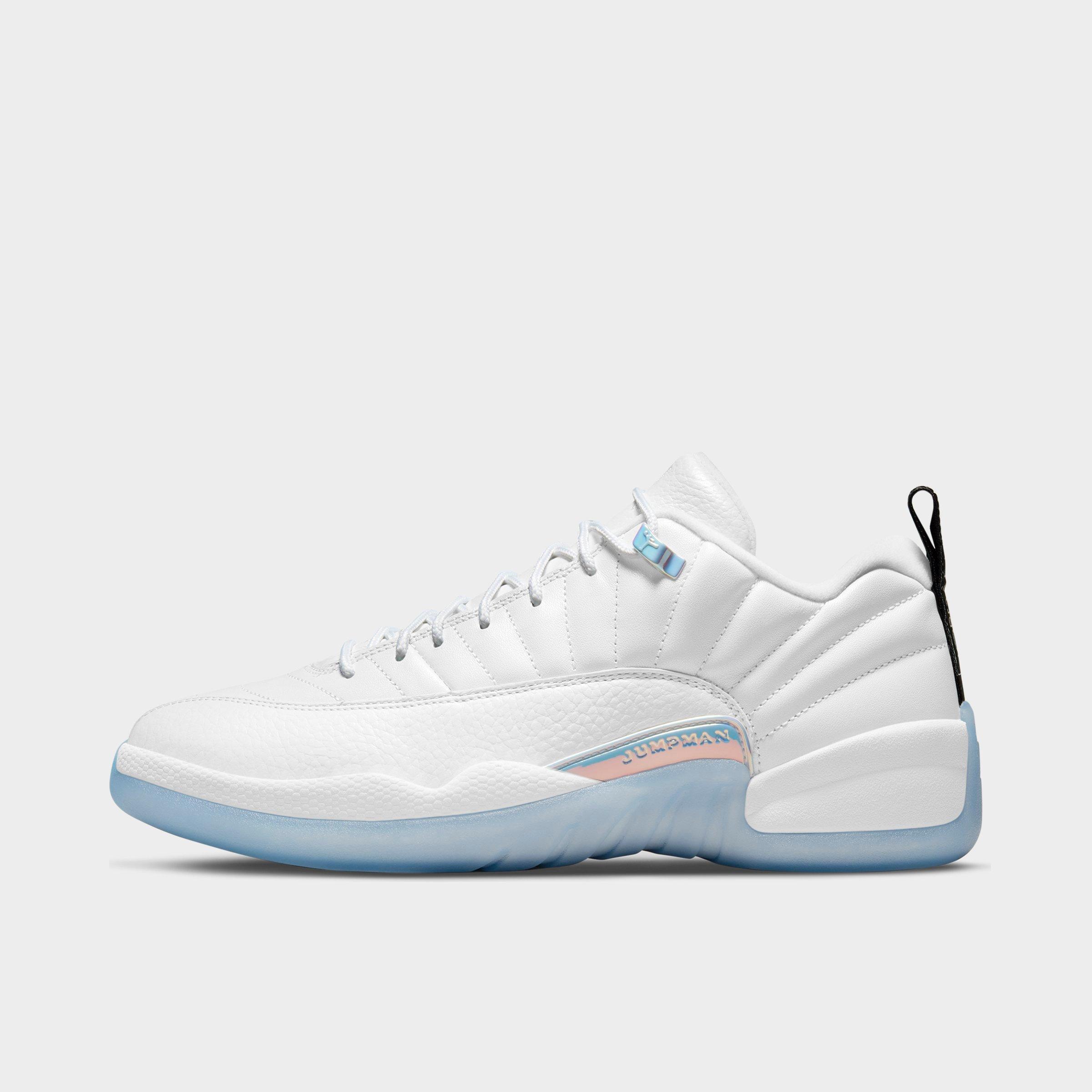 retro 12 low white