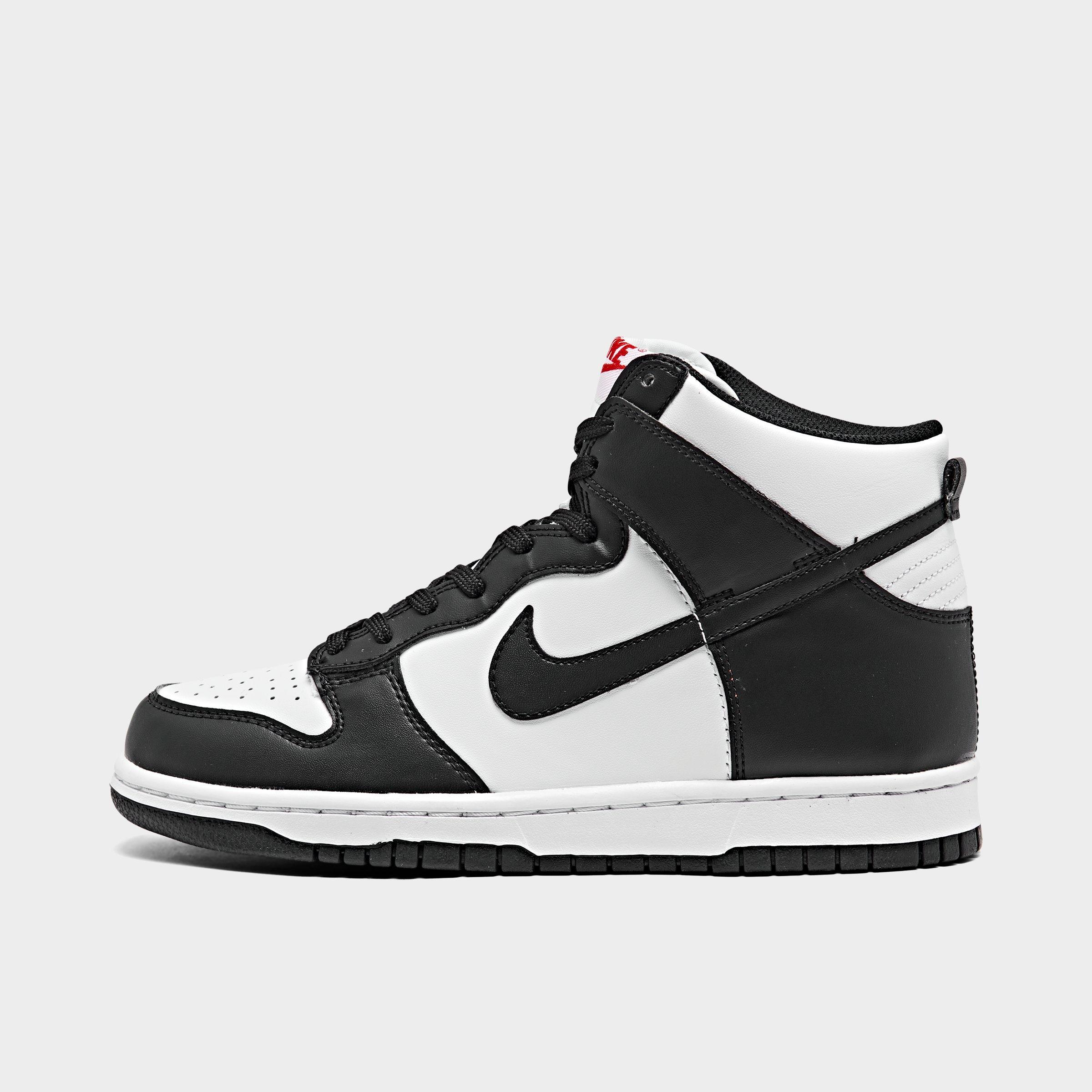 Nike Big Kids' Dunk High Casual Shoes In White/black/university Red