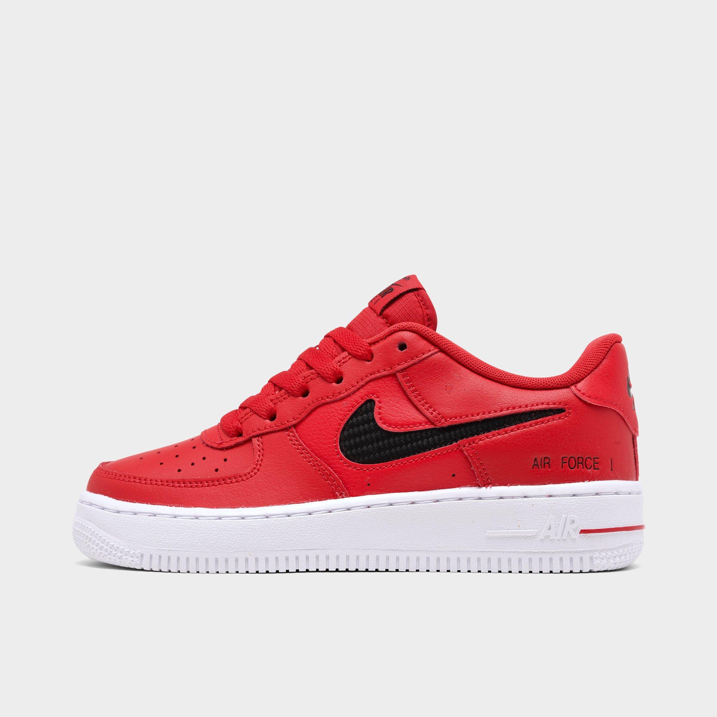 air force ones with red check