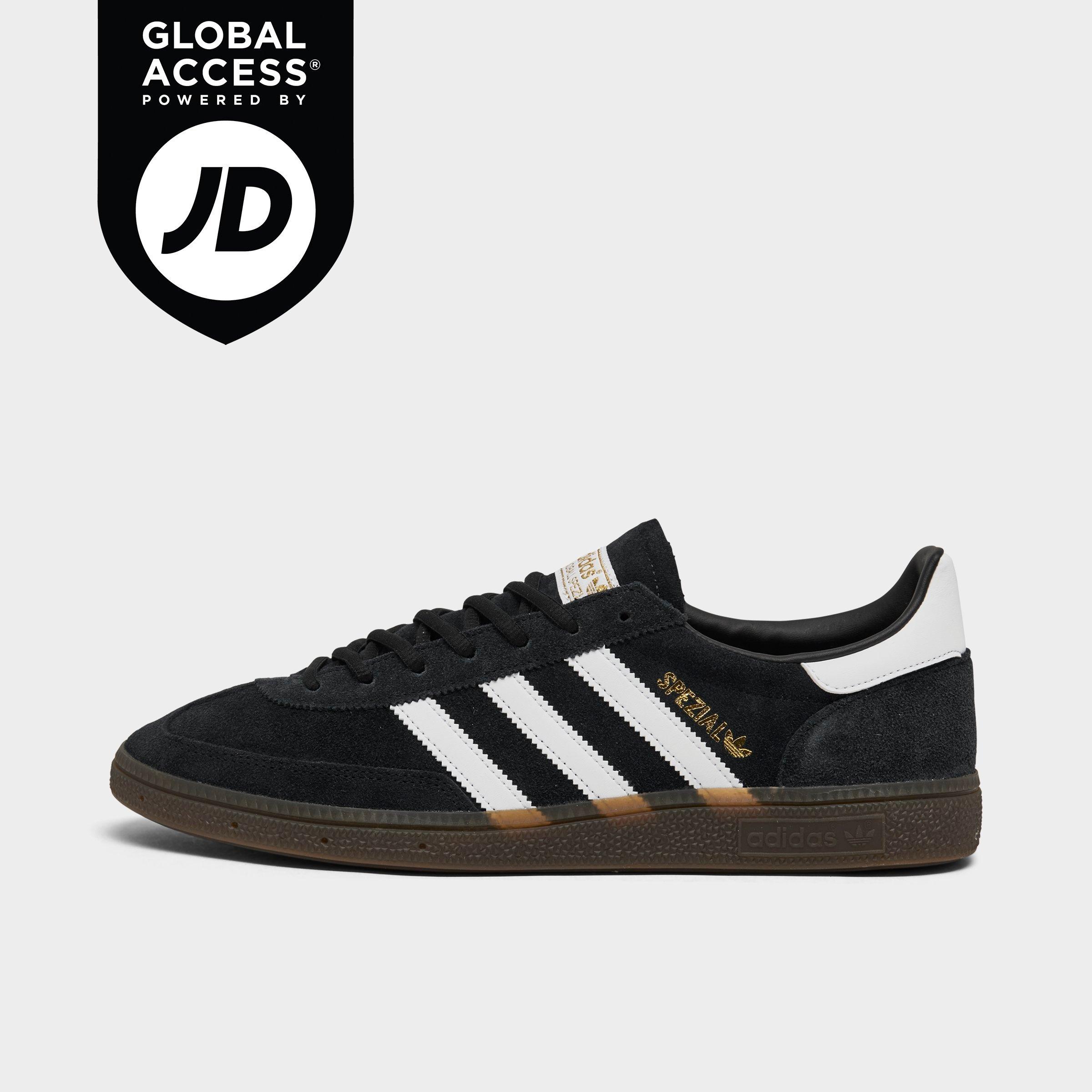 Shop Adidas Originals Handball Spezial Casual Shoes In Core Black/cloud White/gum