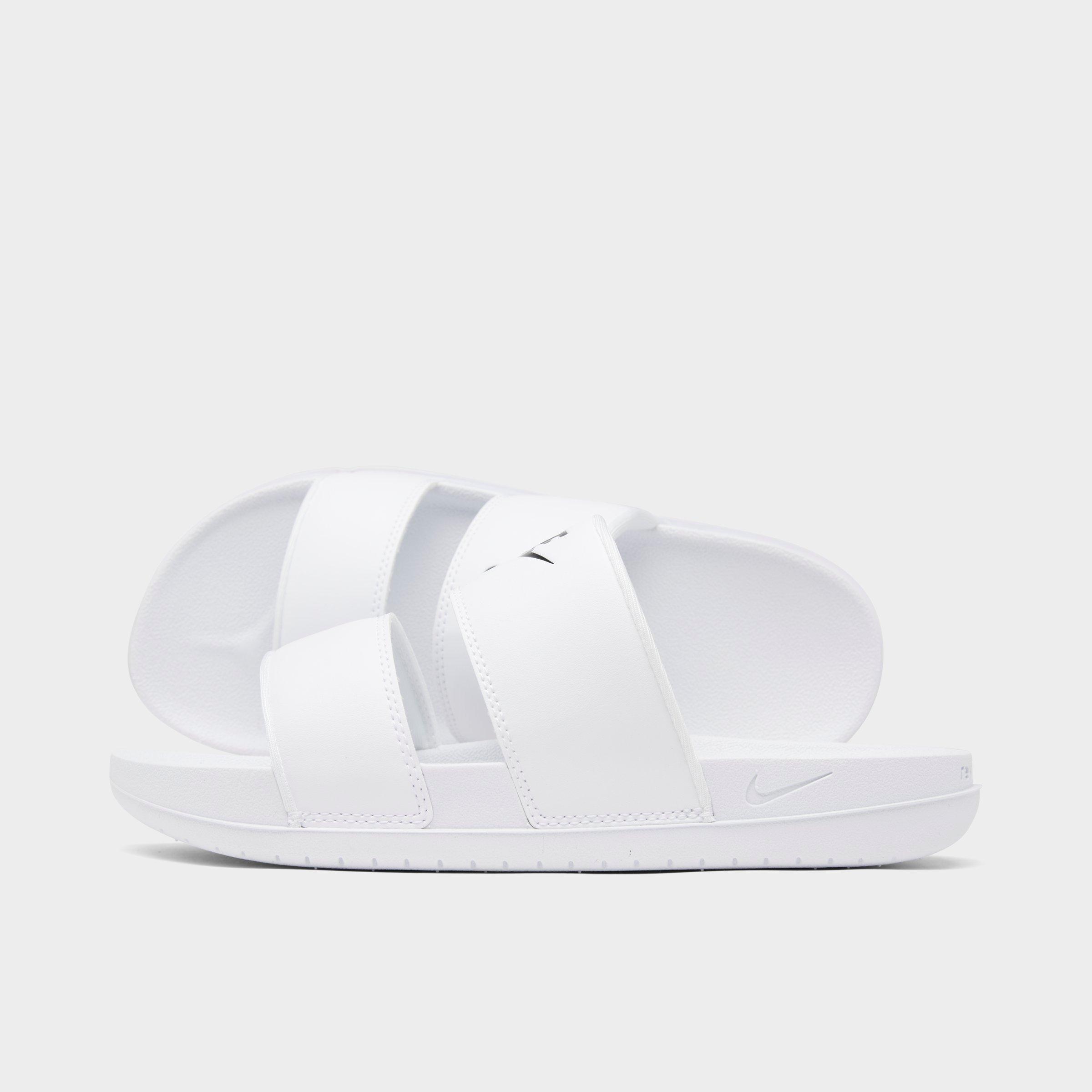 Nike Women's Offcourt Duo Slide Sandals In White/white/black