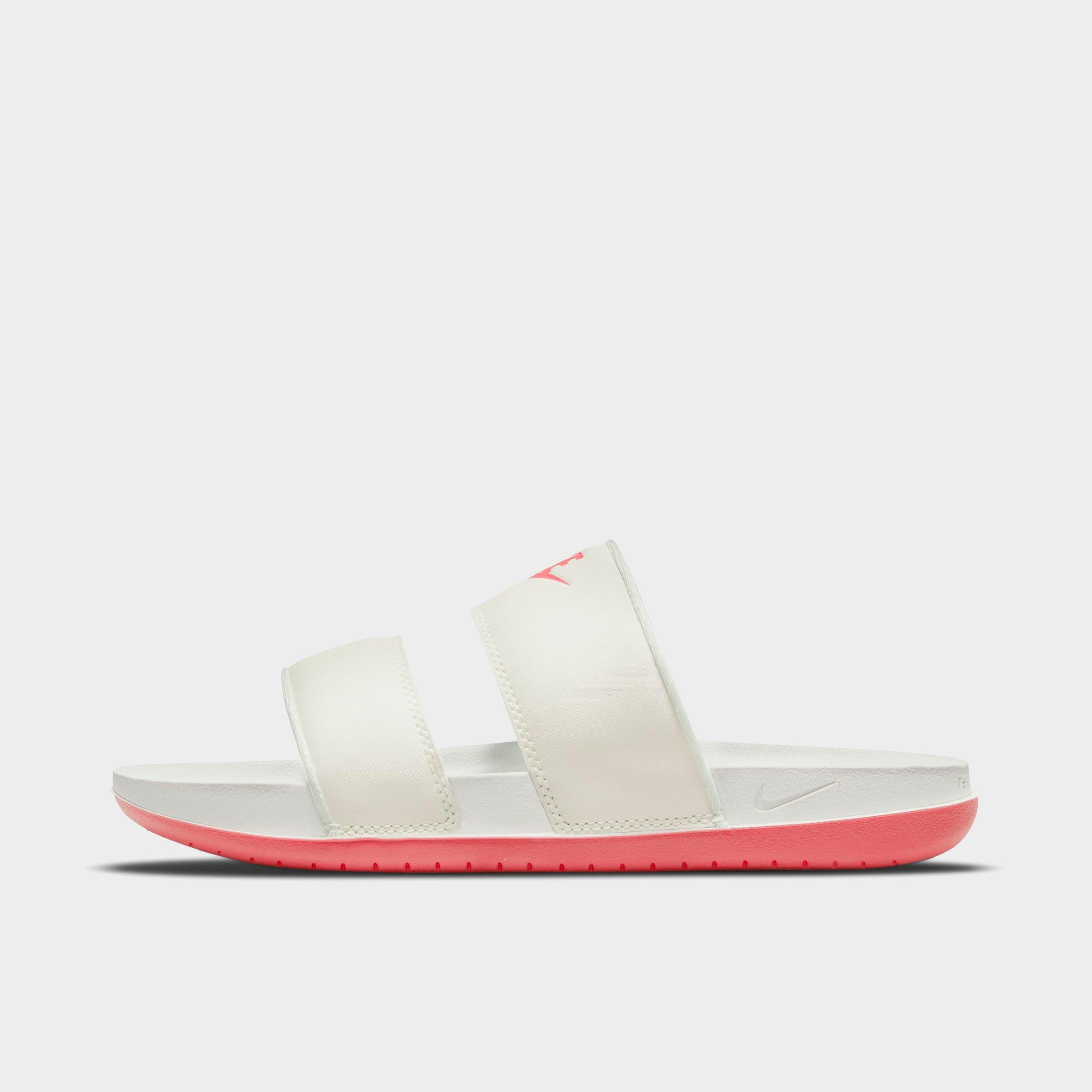 Nike Women's Offcourt Duo Slide Sandals In Sail/pink Salt