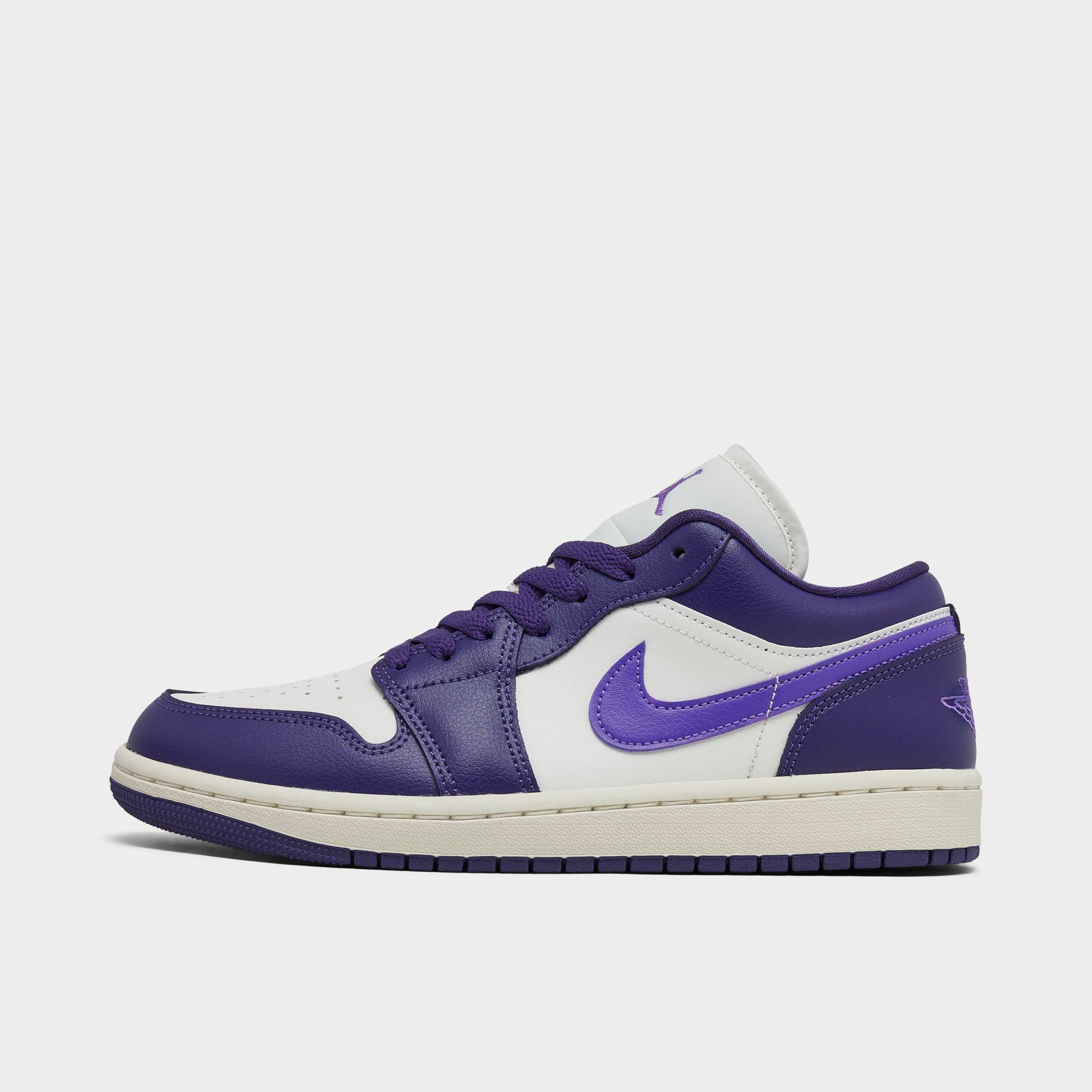 Nike Jordan Women's Air Retro 1 Low Casual Shoes In Sky J Purple/action Grape/sail
