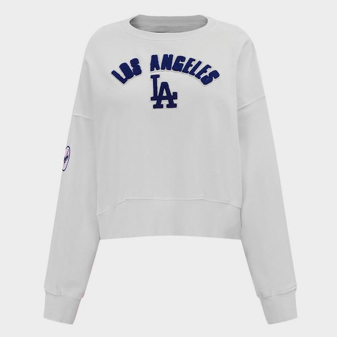 Women's Pro Standard Los Angeles Dodgers Classic Fleece Crewneck Sweatshirt