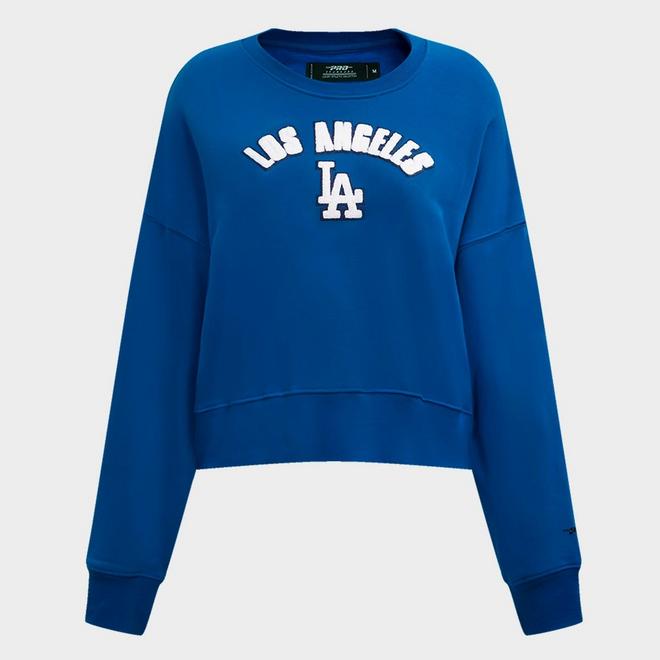 Women's Pro Standard Los Angeles Dodgers Classic Fleece Crewneck Sweatshirt