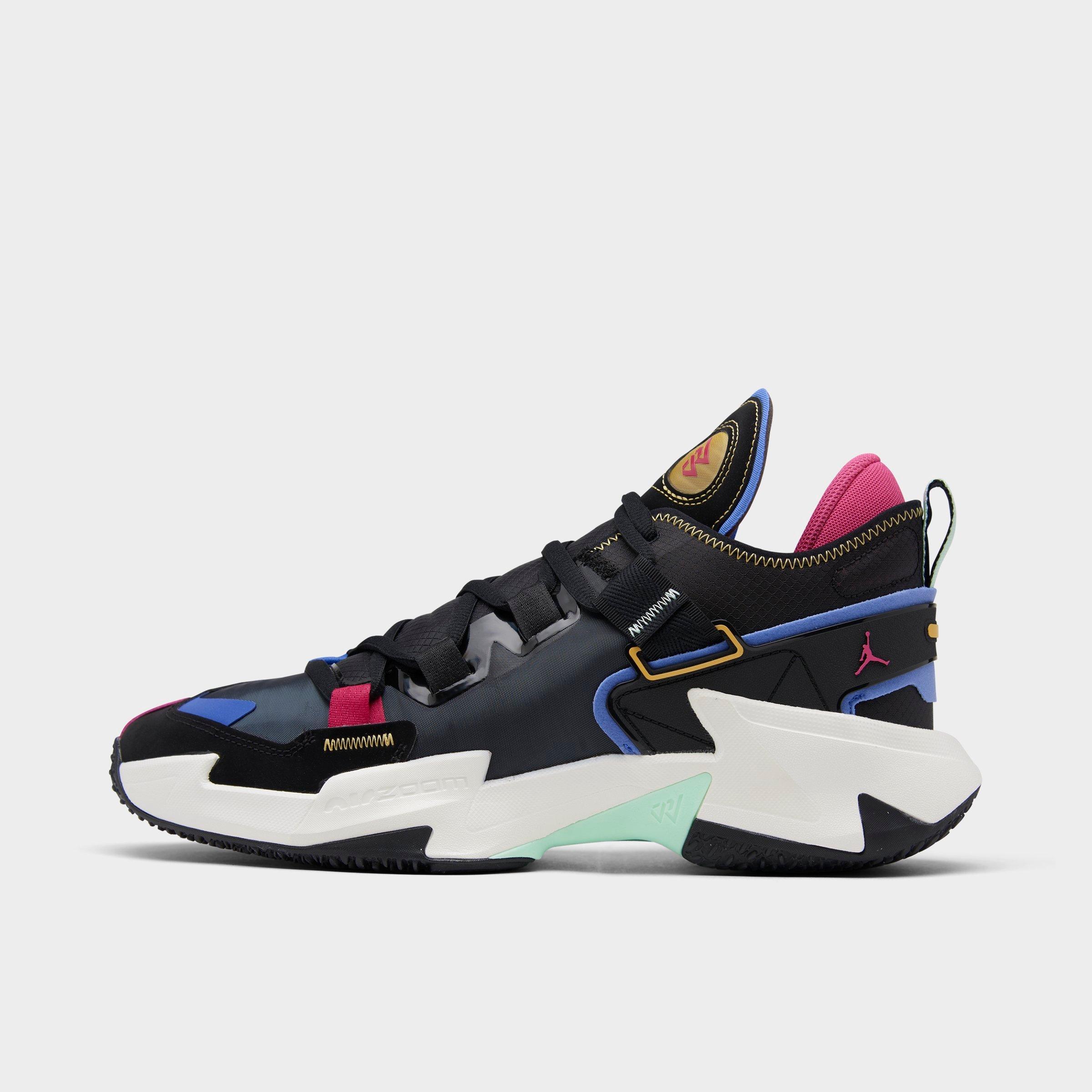 Nike Jordan Why Not Zer0.5 Basketball Shoes In Black/watermelon/sapphire/mint Foam/sail/solar Flare