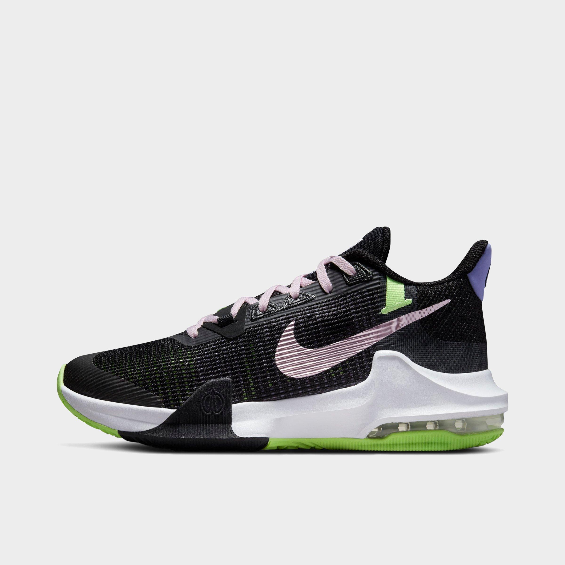 Nike Men's Air Max Impact 3 Basketball Shoes In Black/pink Foam/ghost Green/purple Pulse/white